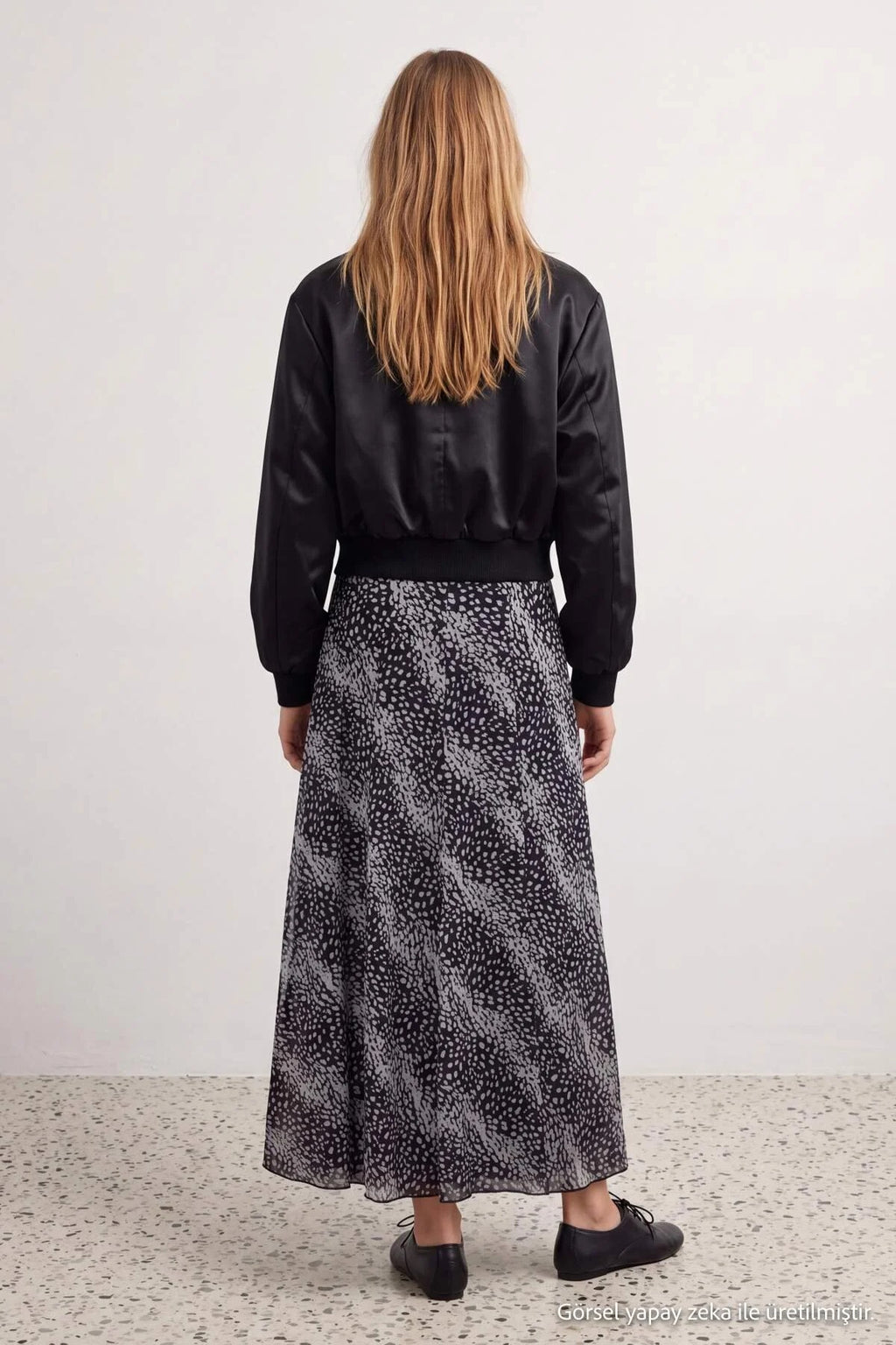 High Waist Tie Detail A-Line Midi Tulle Skirt
