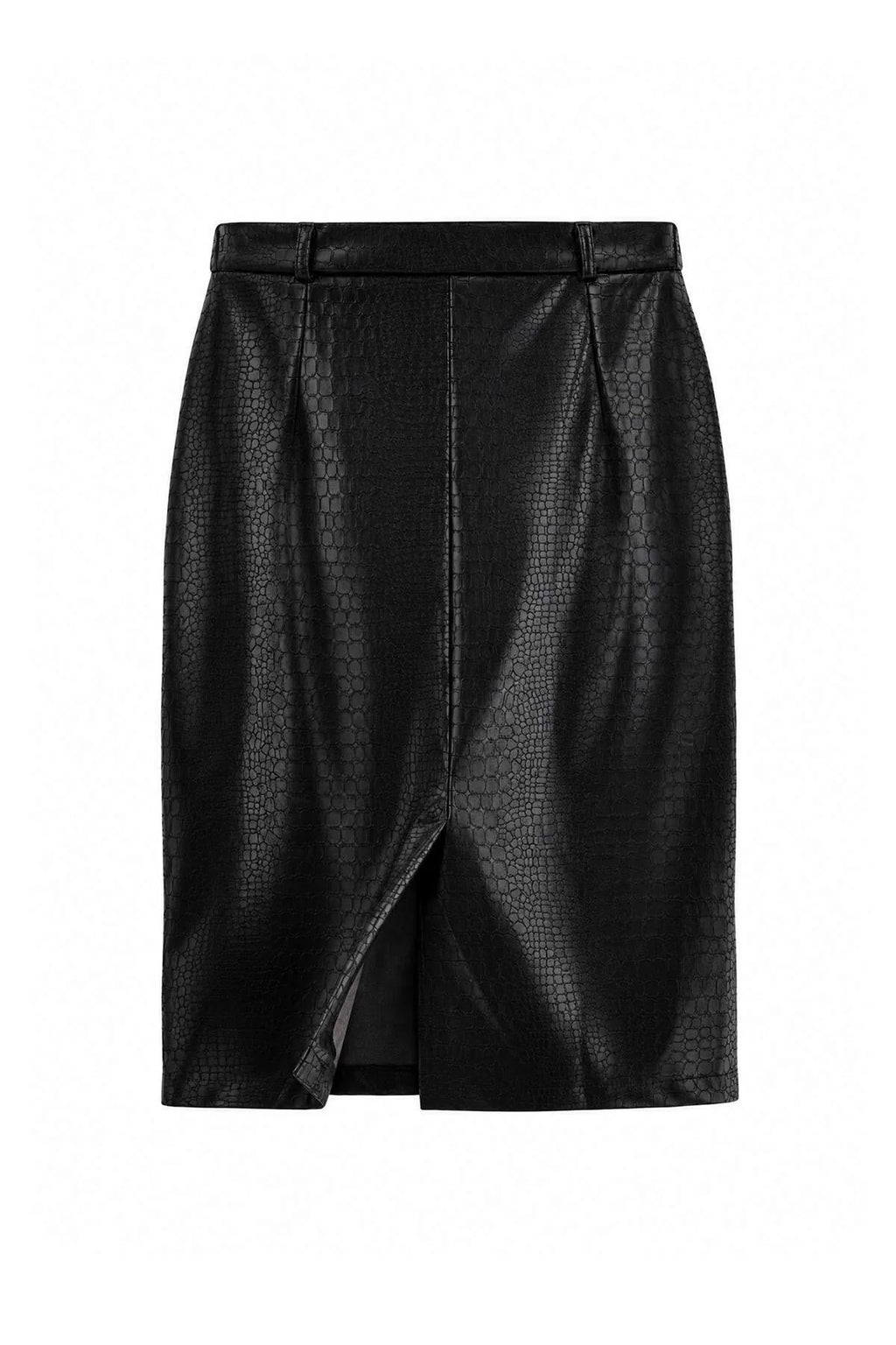 High Waisted Midi Pencil Skirt