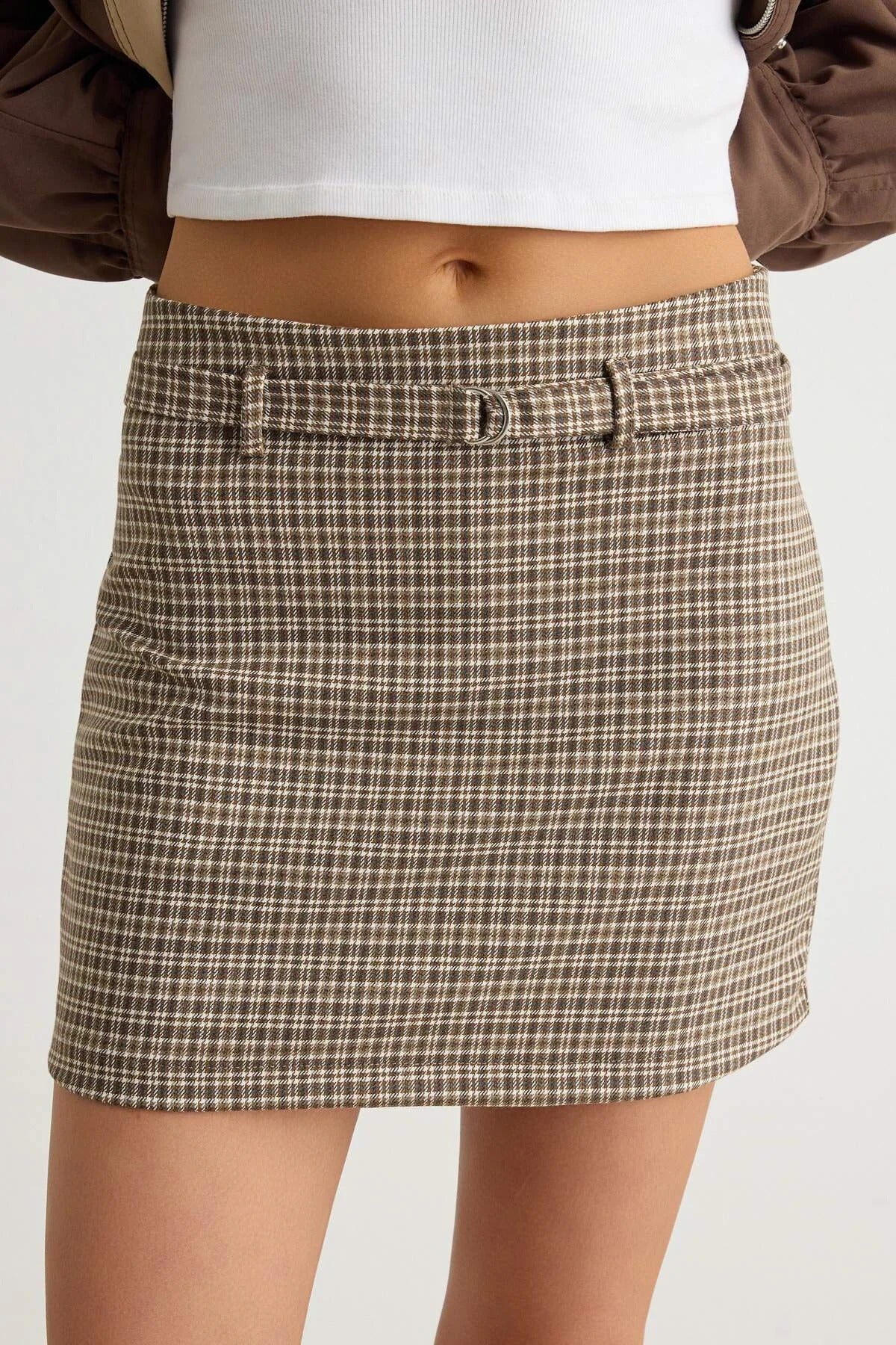 Belted Mini Skirt