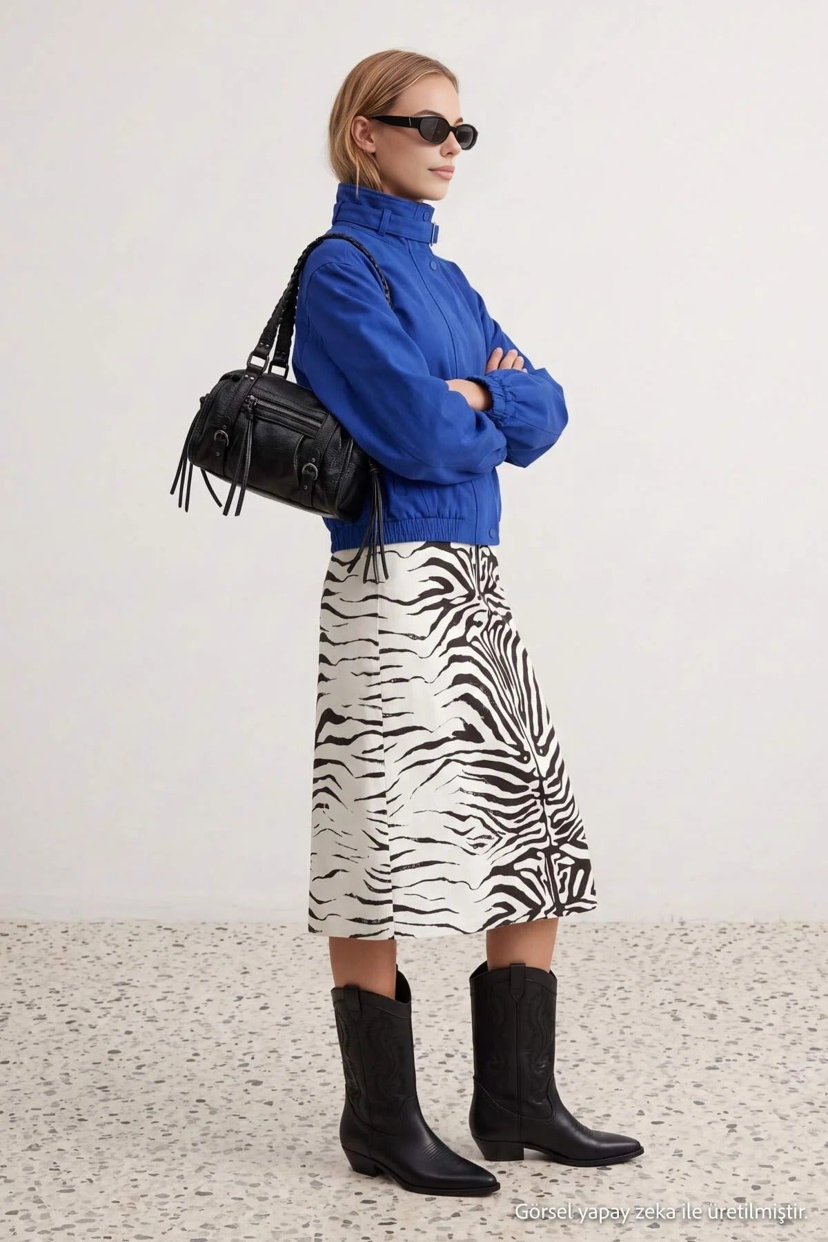 Midi Satin Skirt
