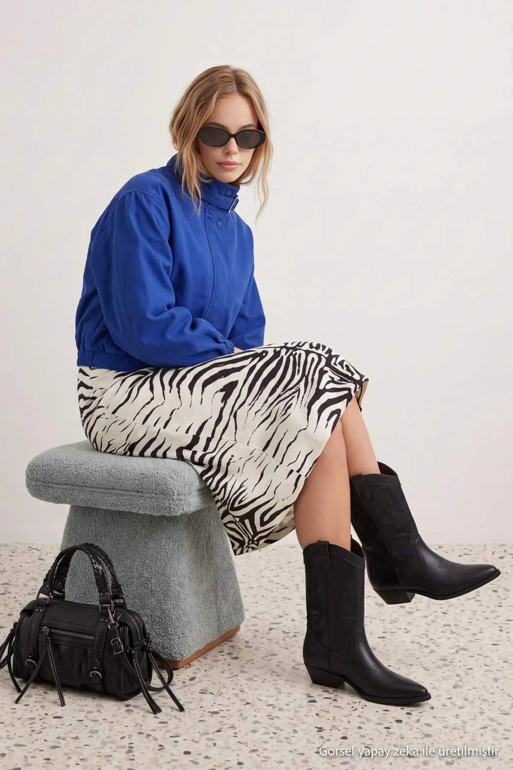 Midi Satin Skirt