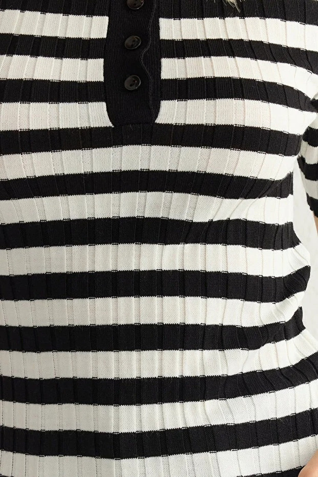 Basic Polo Collar T-Shirt Look Thin Blouse