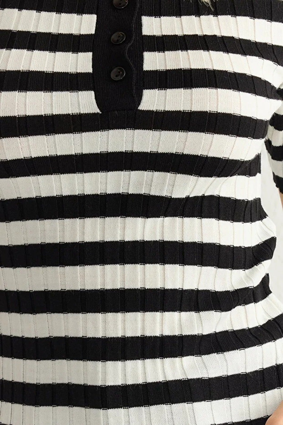Basic Polo Collar T-Shirt Look Thin Blouse