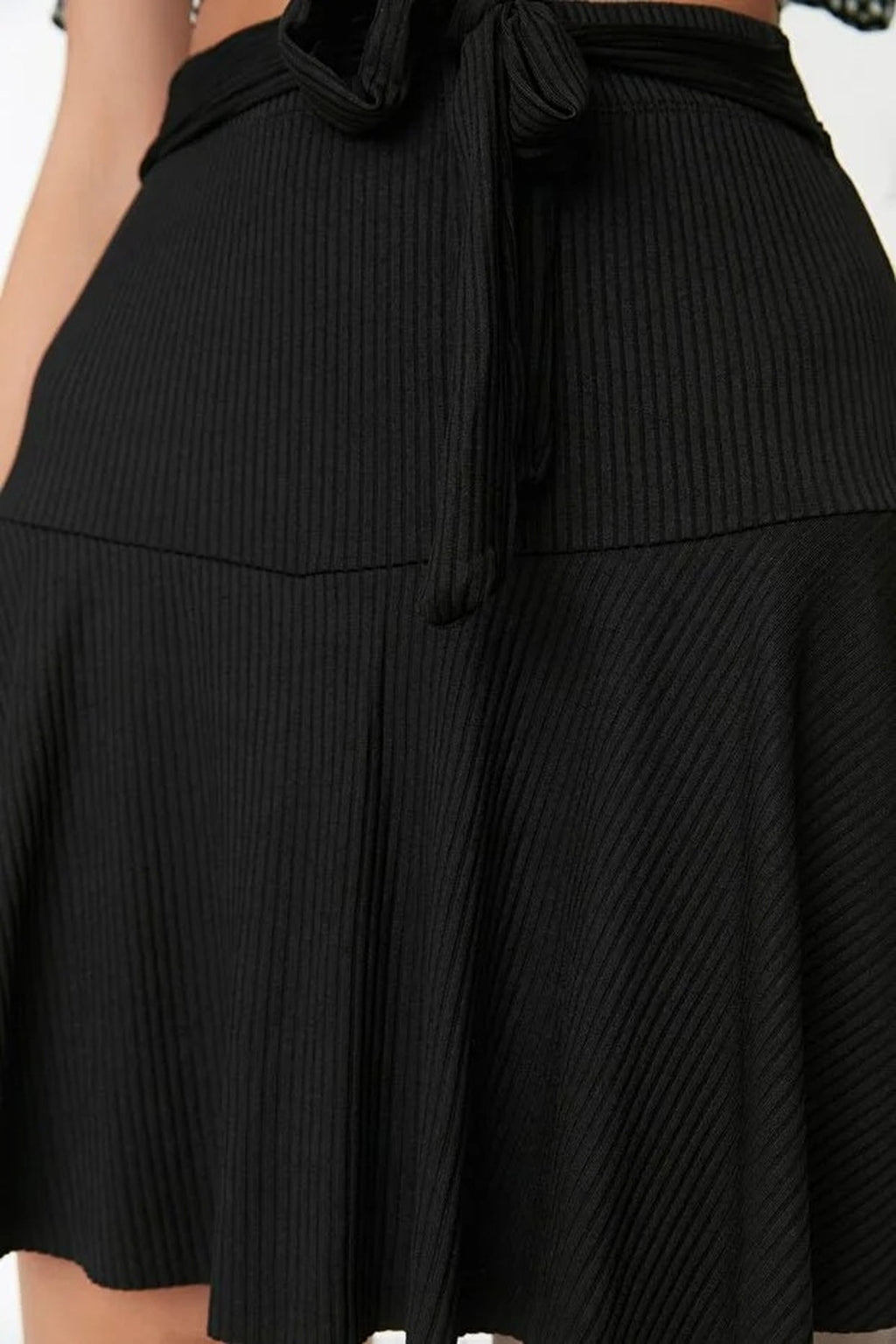 High Waist Mini Knitted Short Skirt