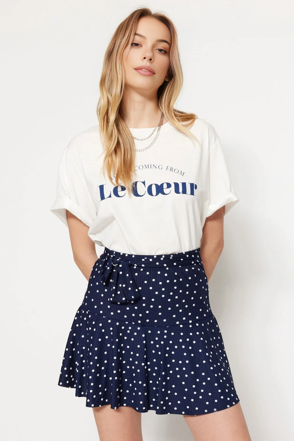 High Waist Mini Knitted Short Skirt