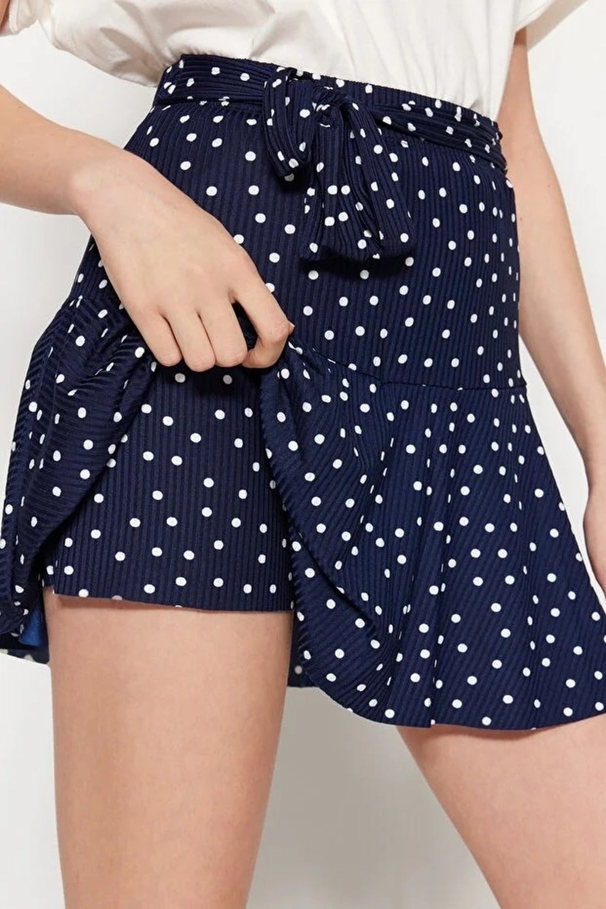 High Waist Mini Knitted Short Skirt
