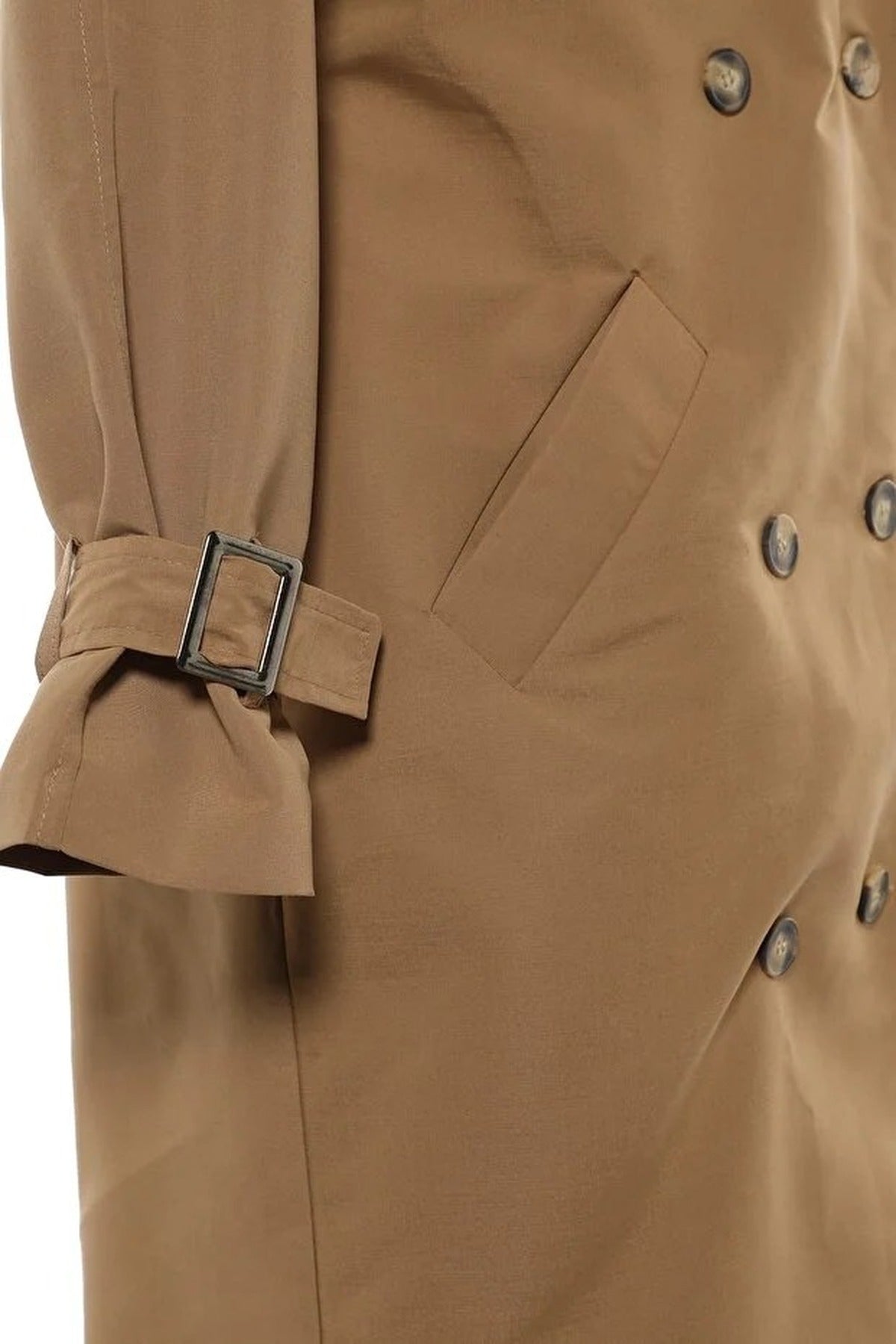 Oversize Belted Water Resistant Long Trench Coat