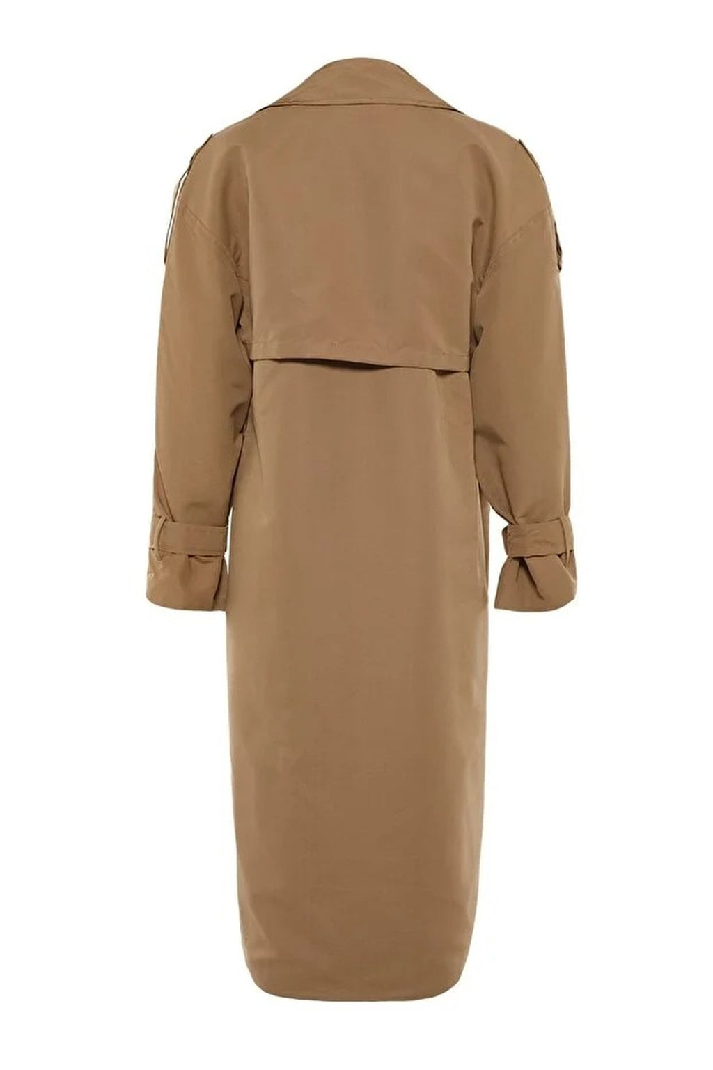 Oversize Belted Water Resistant Long Trench Coat