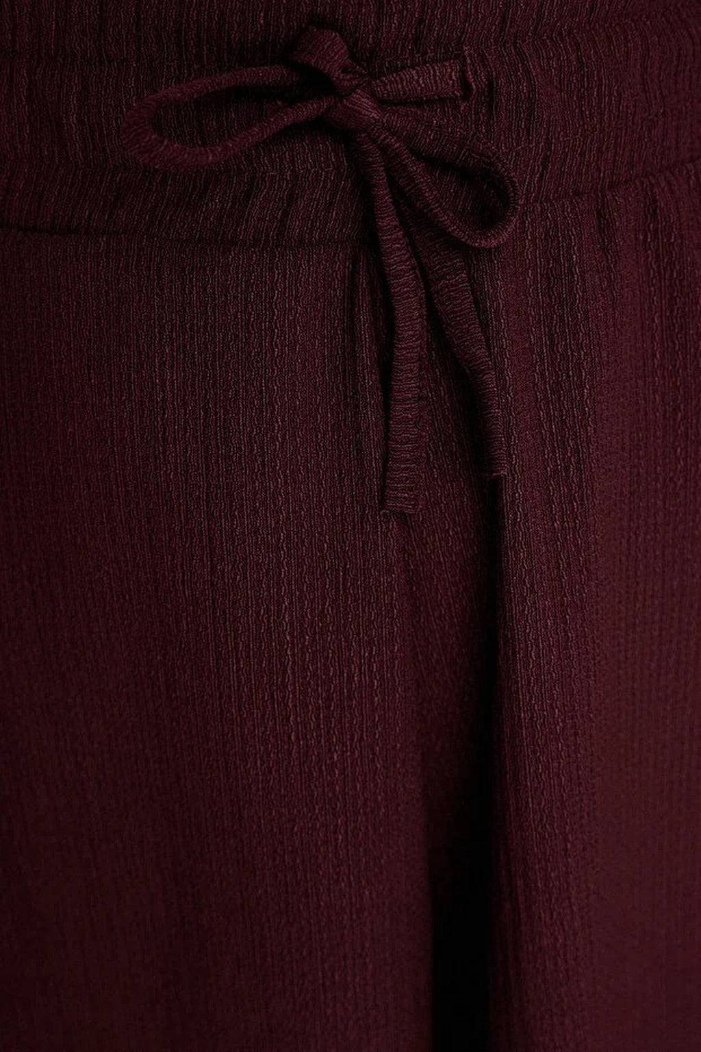 Regular Fit Normal Waist Textured Knit Shorts
