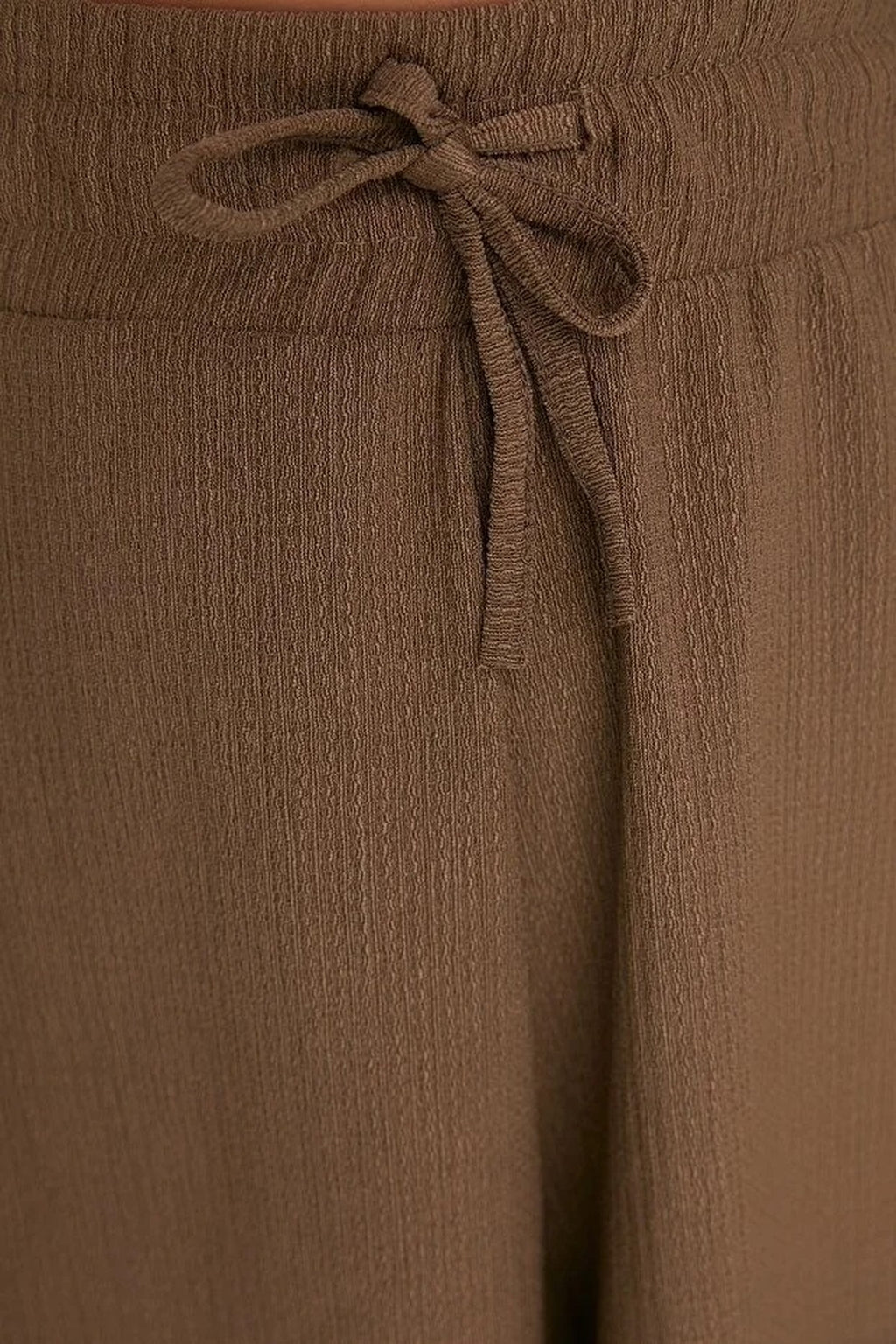 Regular Fit Normal Waist Textured Knit Shorts