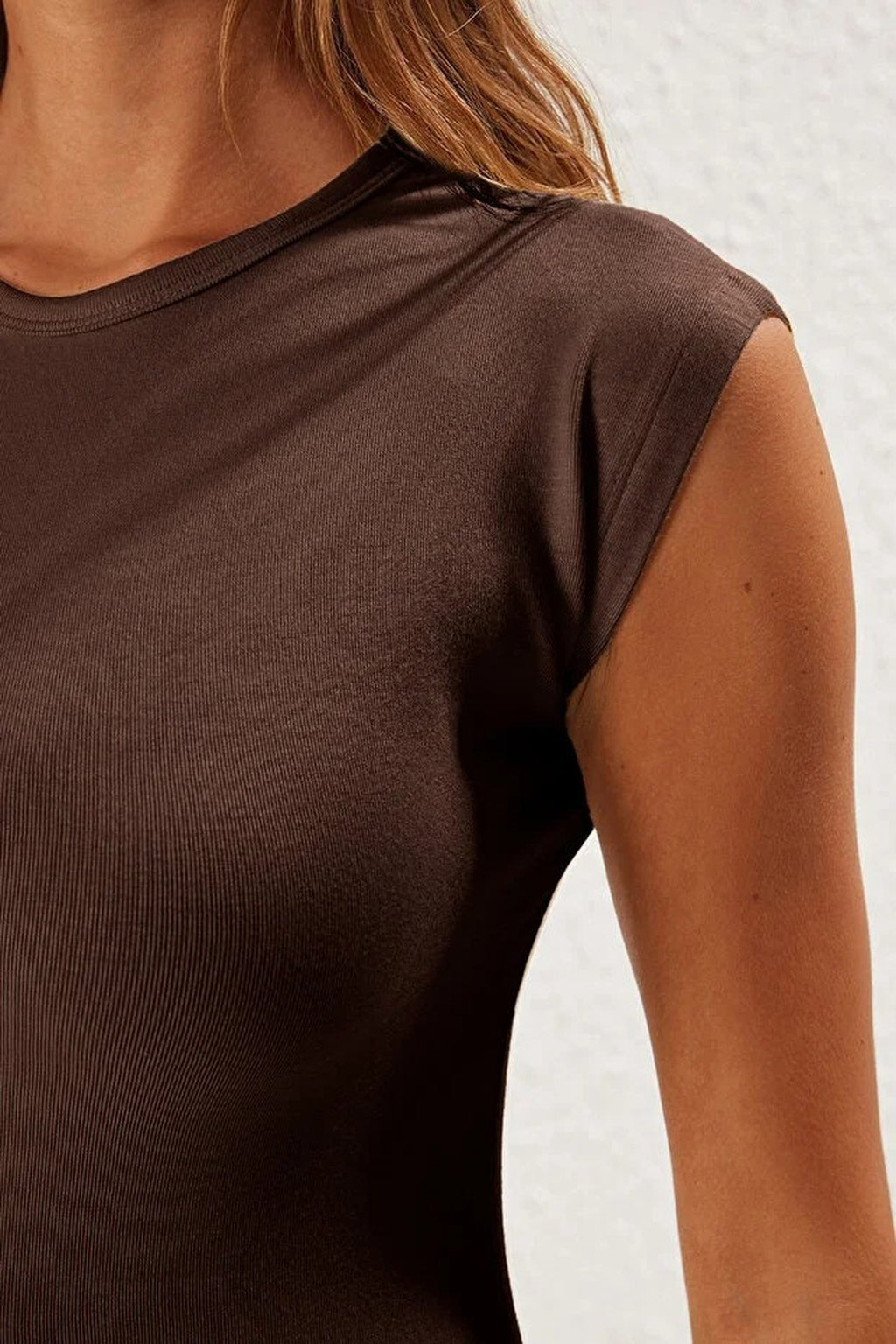 Viscose Fitted Knit Blouse