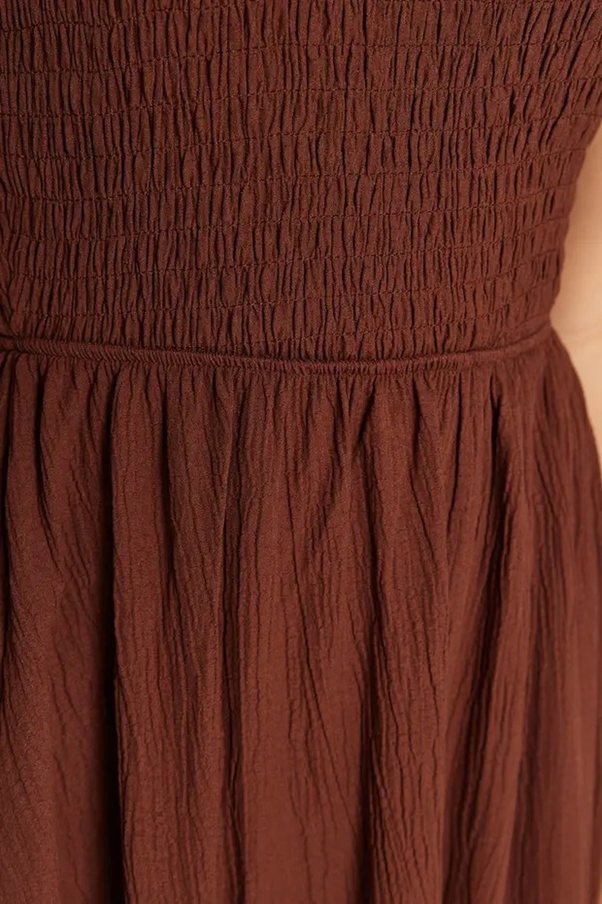 Waist-Leg Embellished One-Shoulder Midi Woven Dress
