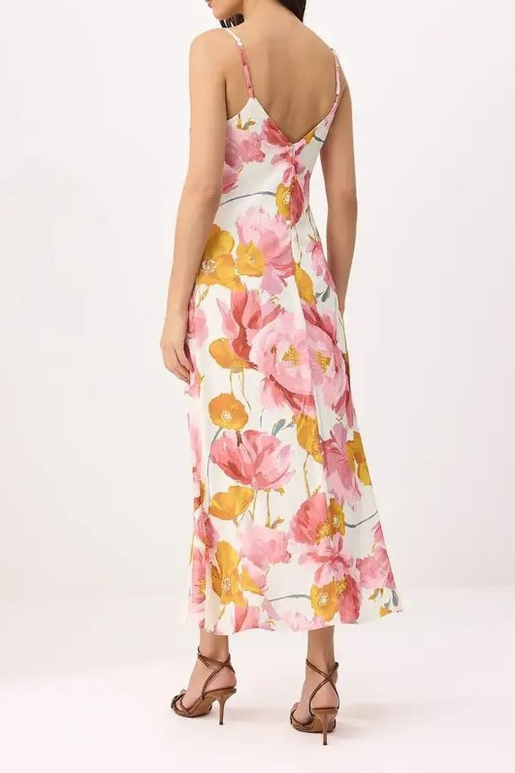 Floral A-Line Maxi Woven Dress