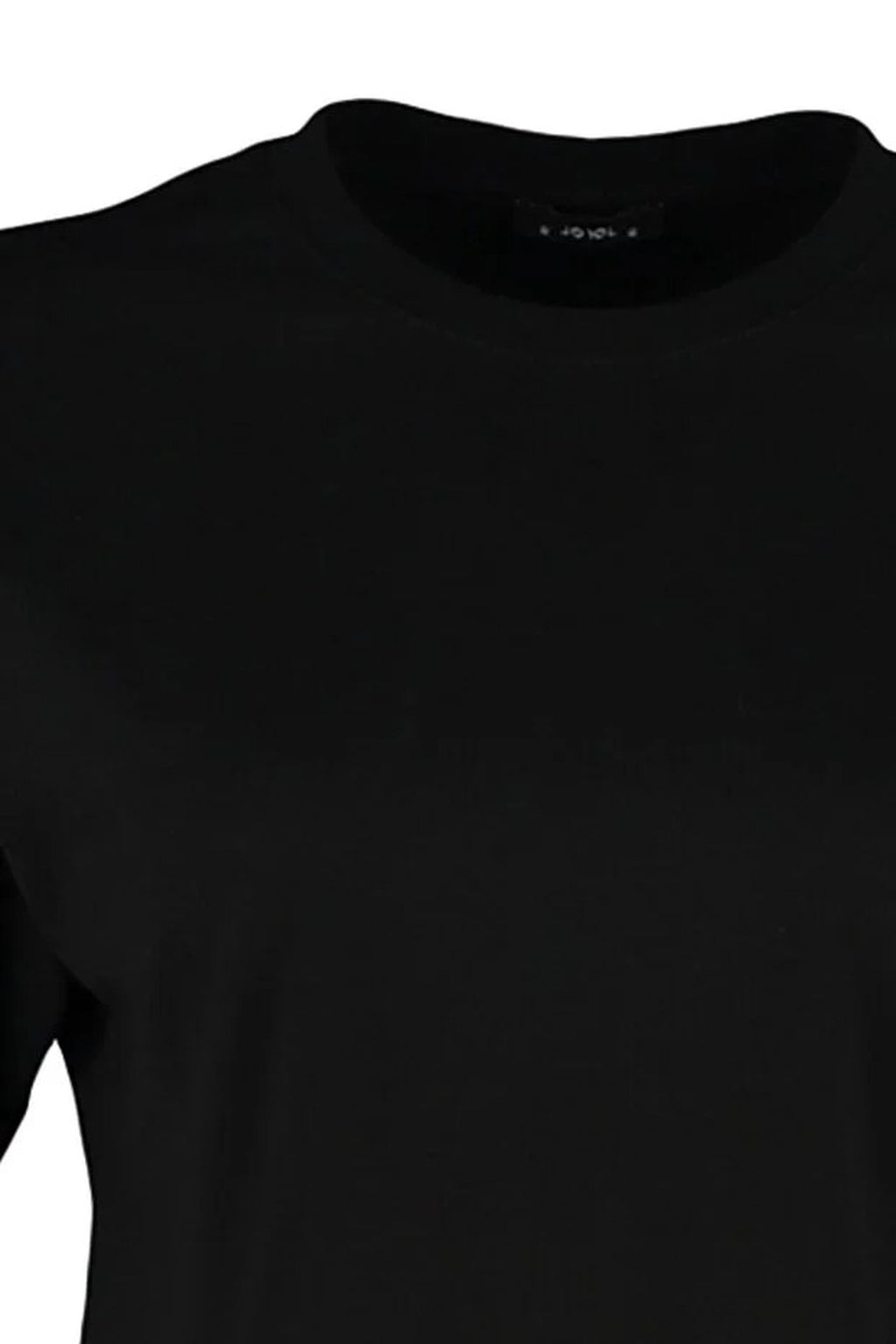 Relaxed Fit Crew Neck Crop T-Shirt