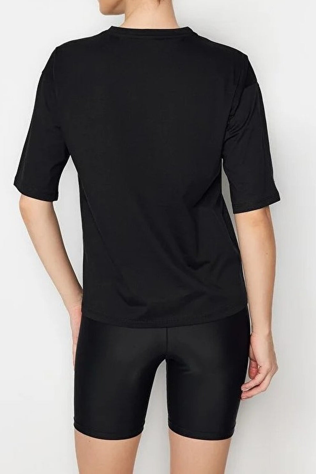 100% Cotton Stone Detail Crew Neck Knitted T-Shirt