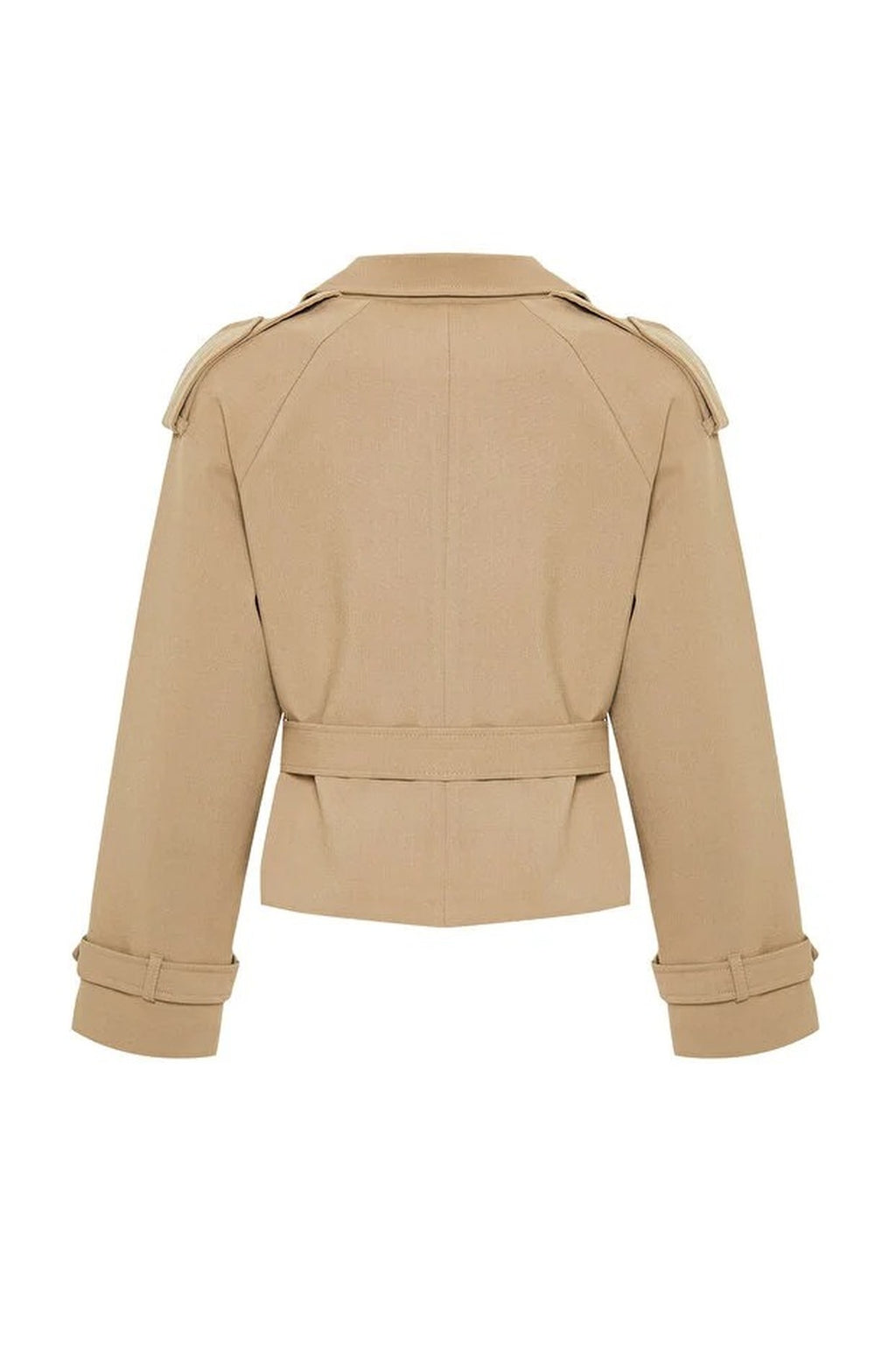 Woven Crop Blazer Jacket