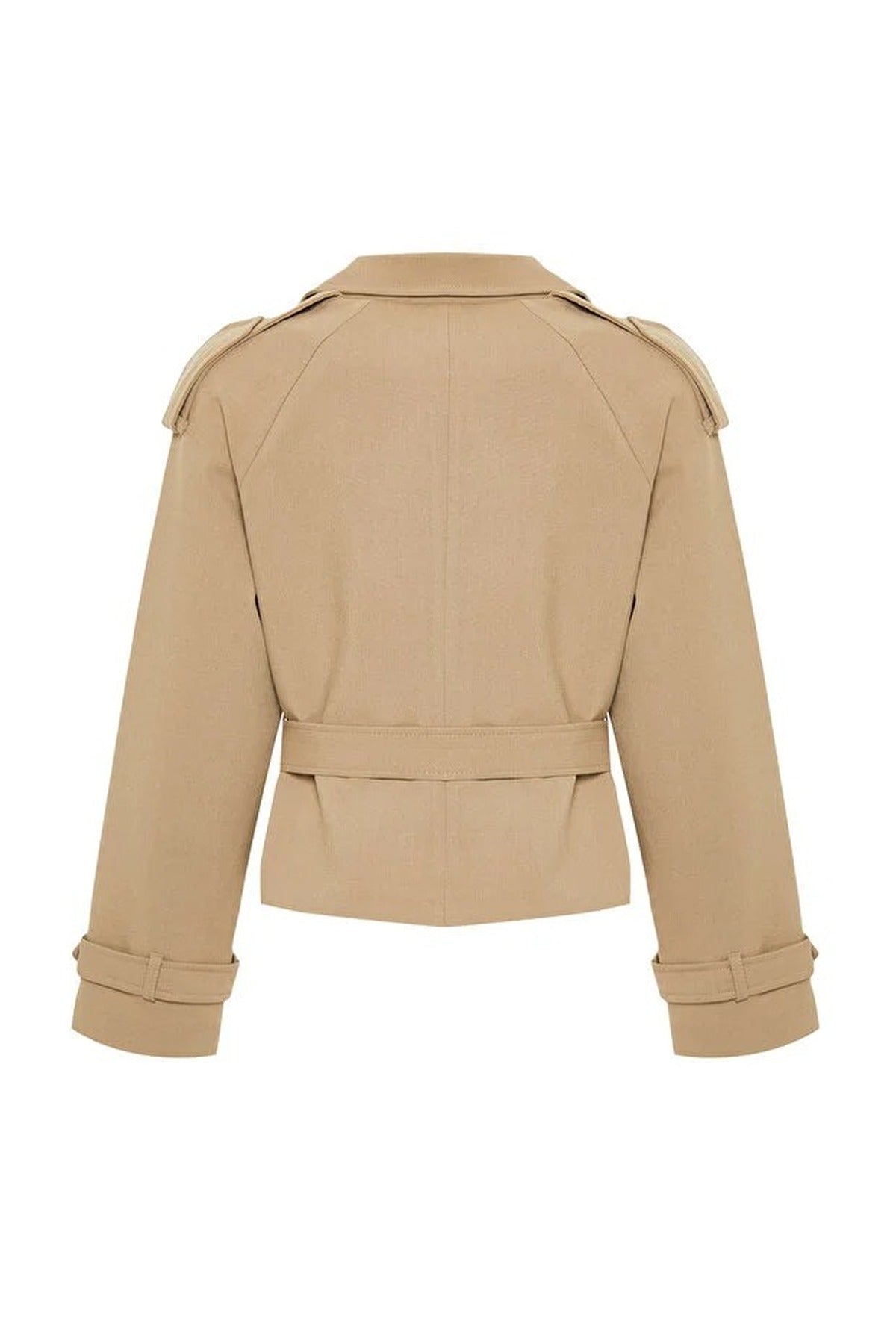 Woven Crop Blazer Jacket