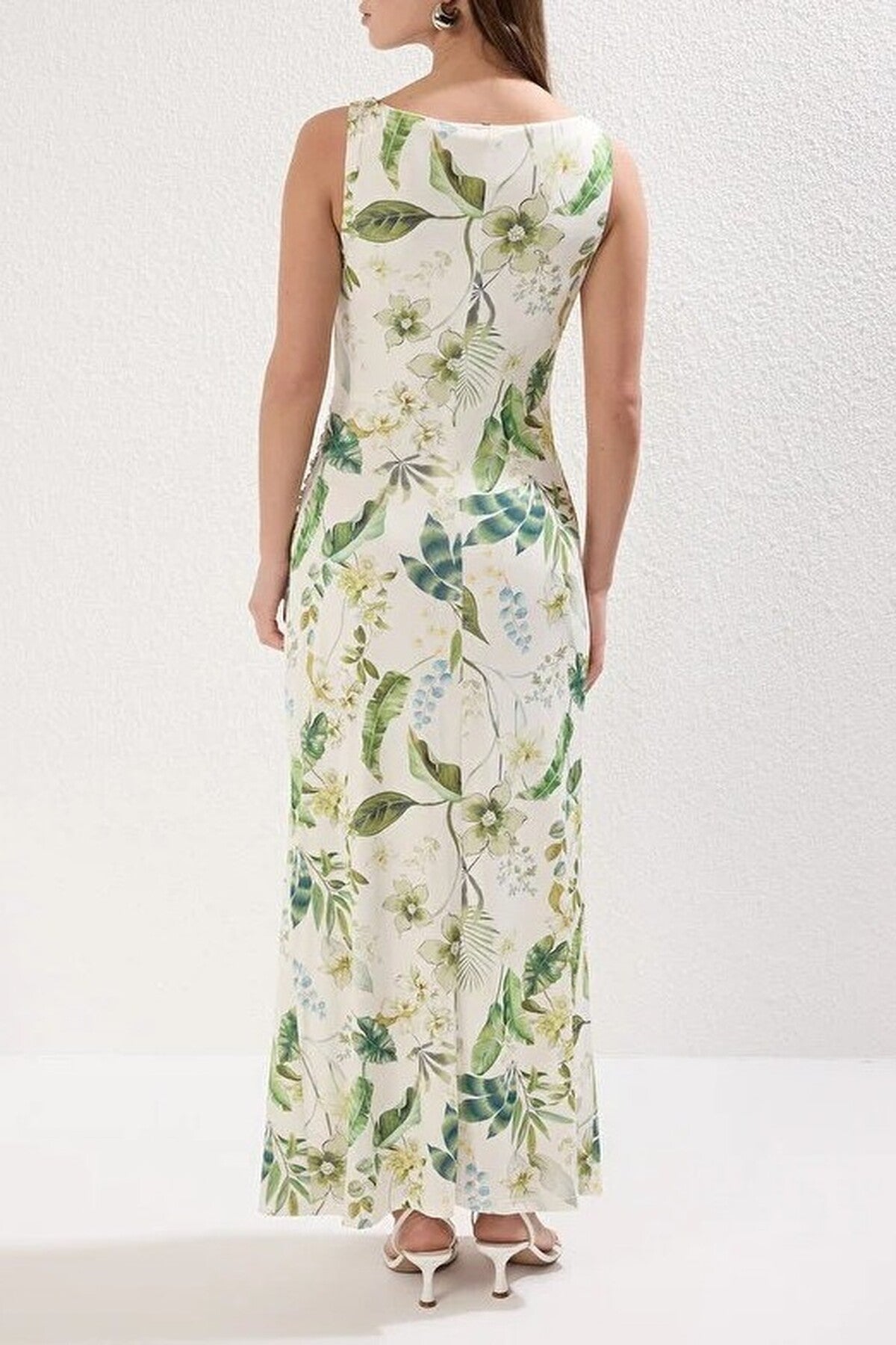 Printed Fitted Flexible Knit Pencil Dress