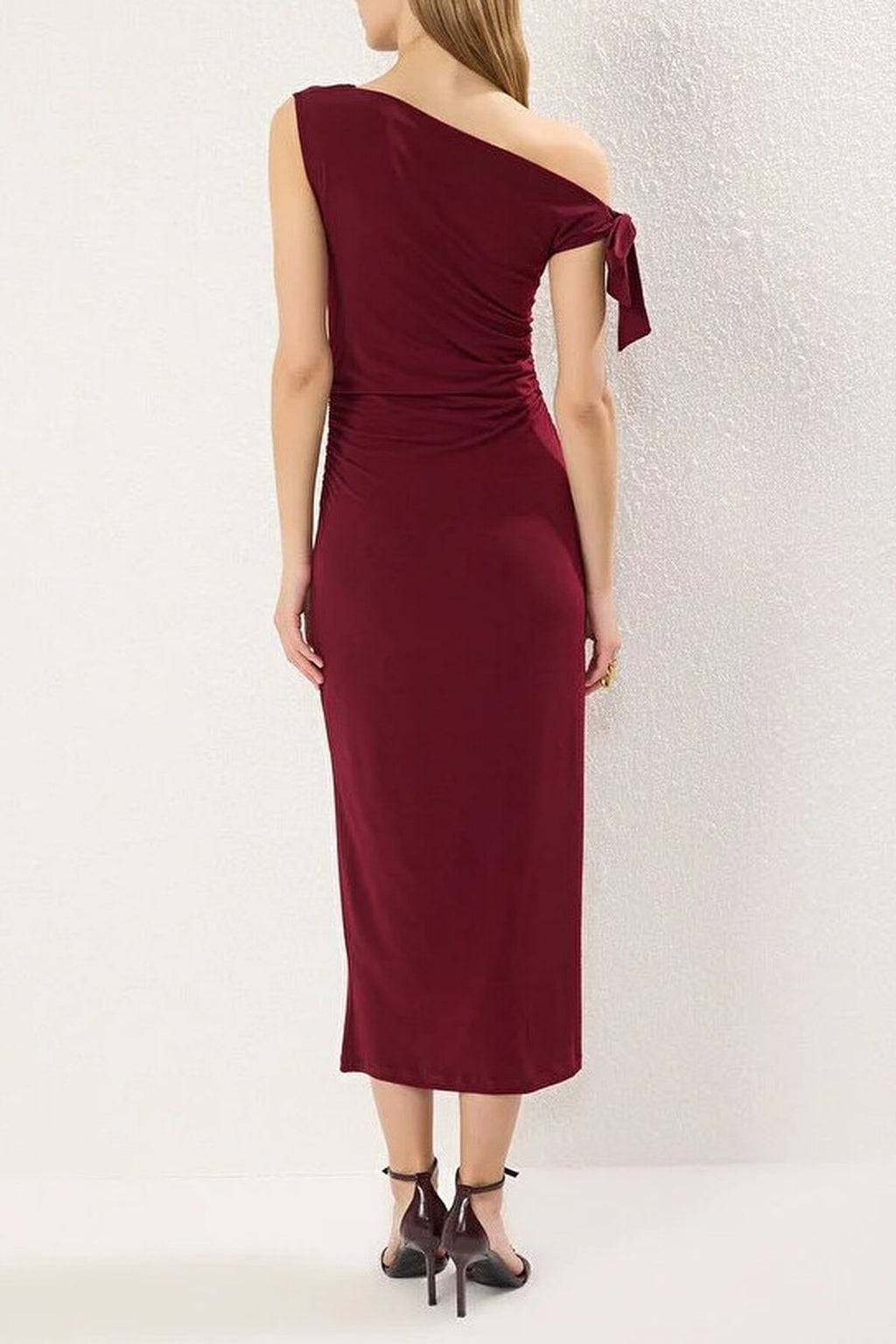 Fitted Maxi Stretch Pencil Knit Dress