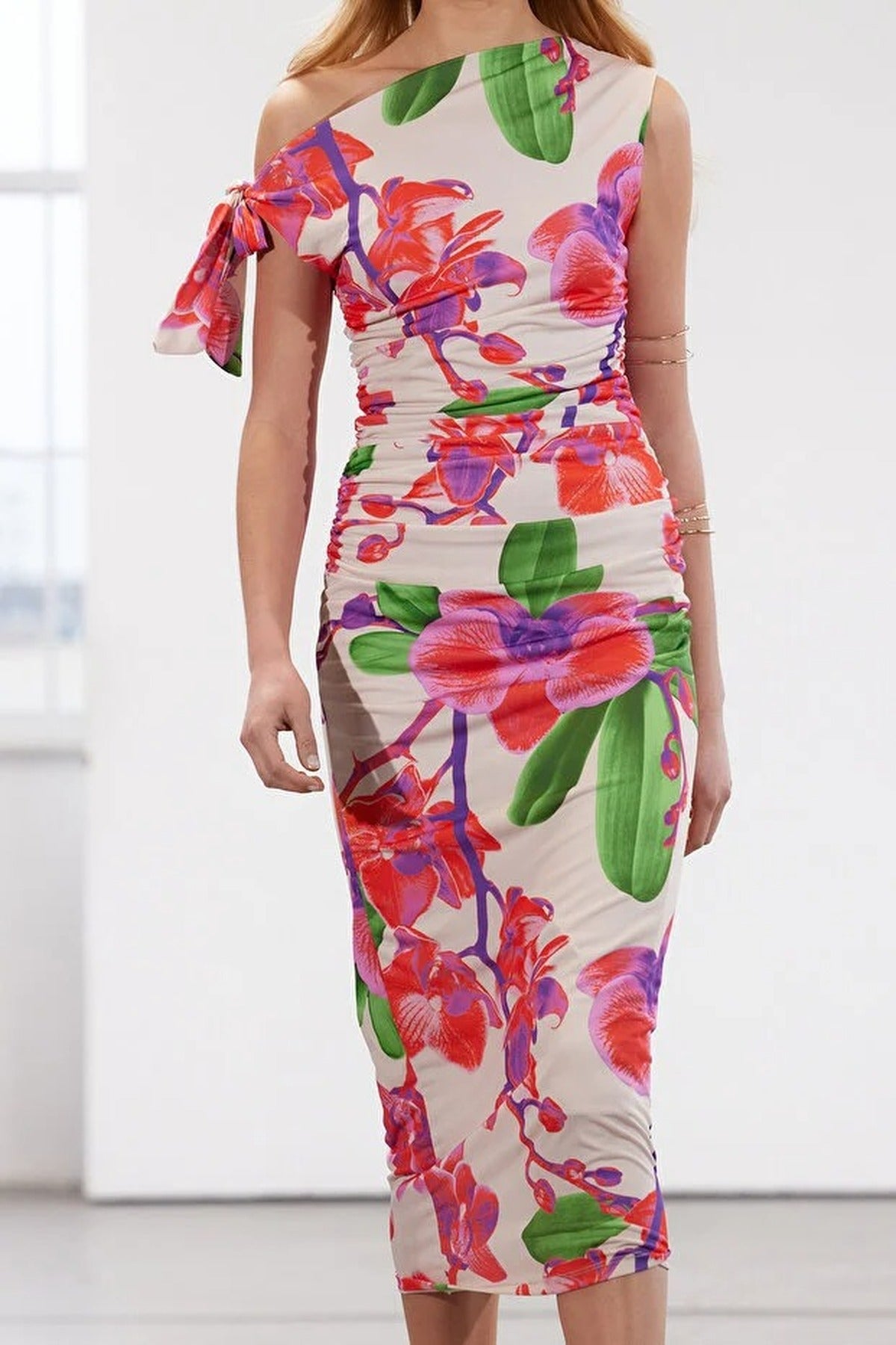 Fitted Maxi Stretch Pencil Knit Dress