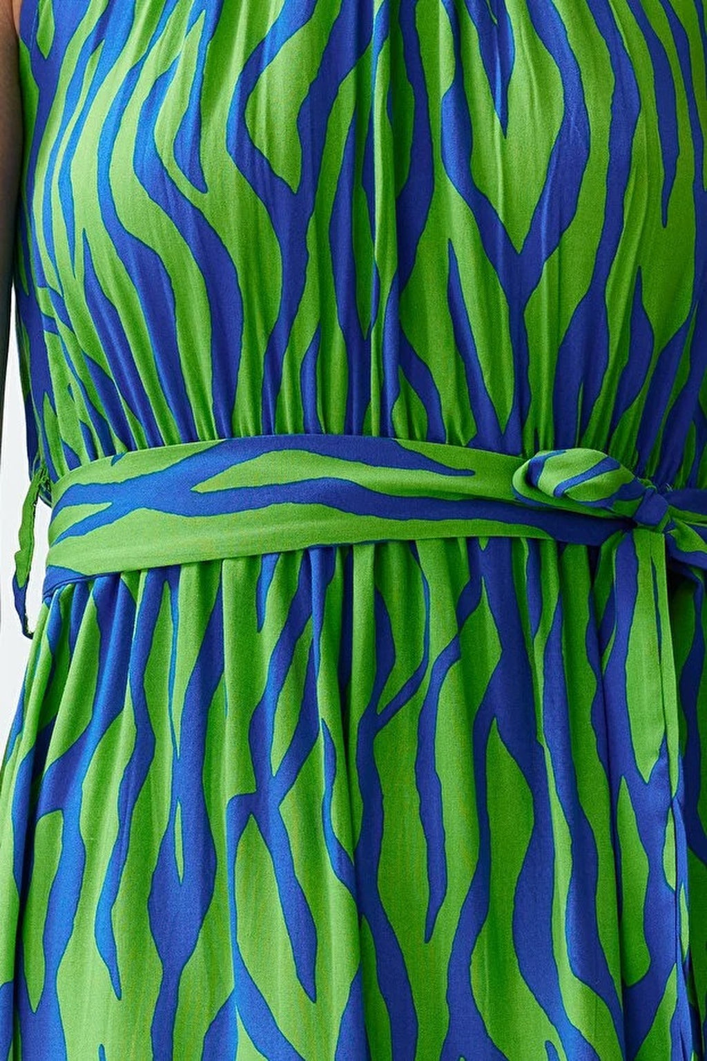 Halter Neck Lined Maxi Woven Dress