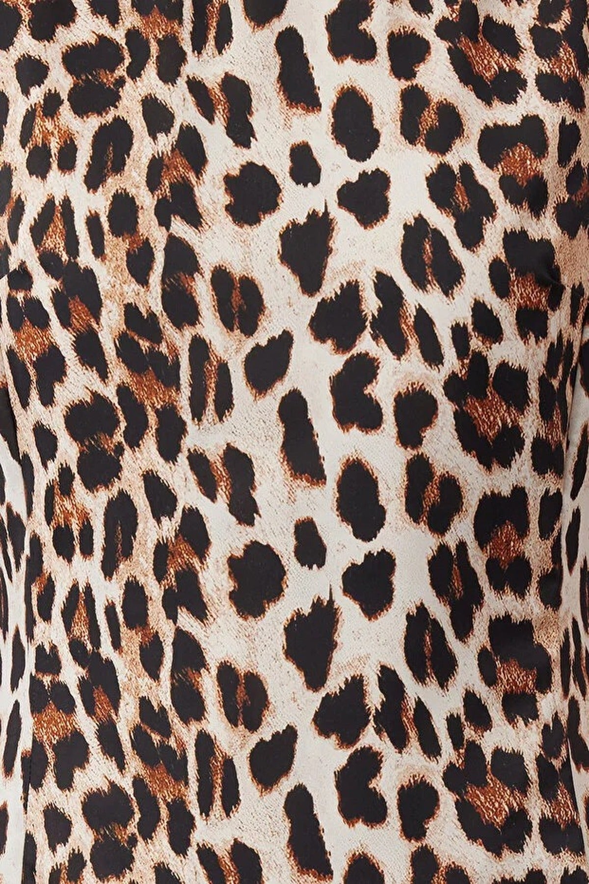 Leopard Print Mini Satin Woven Dress