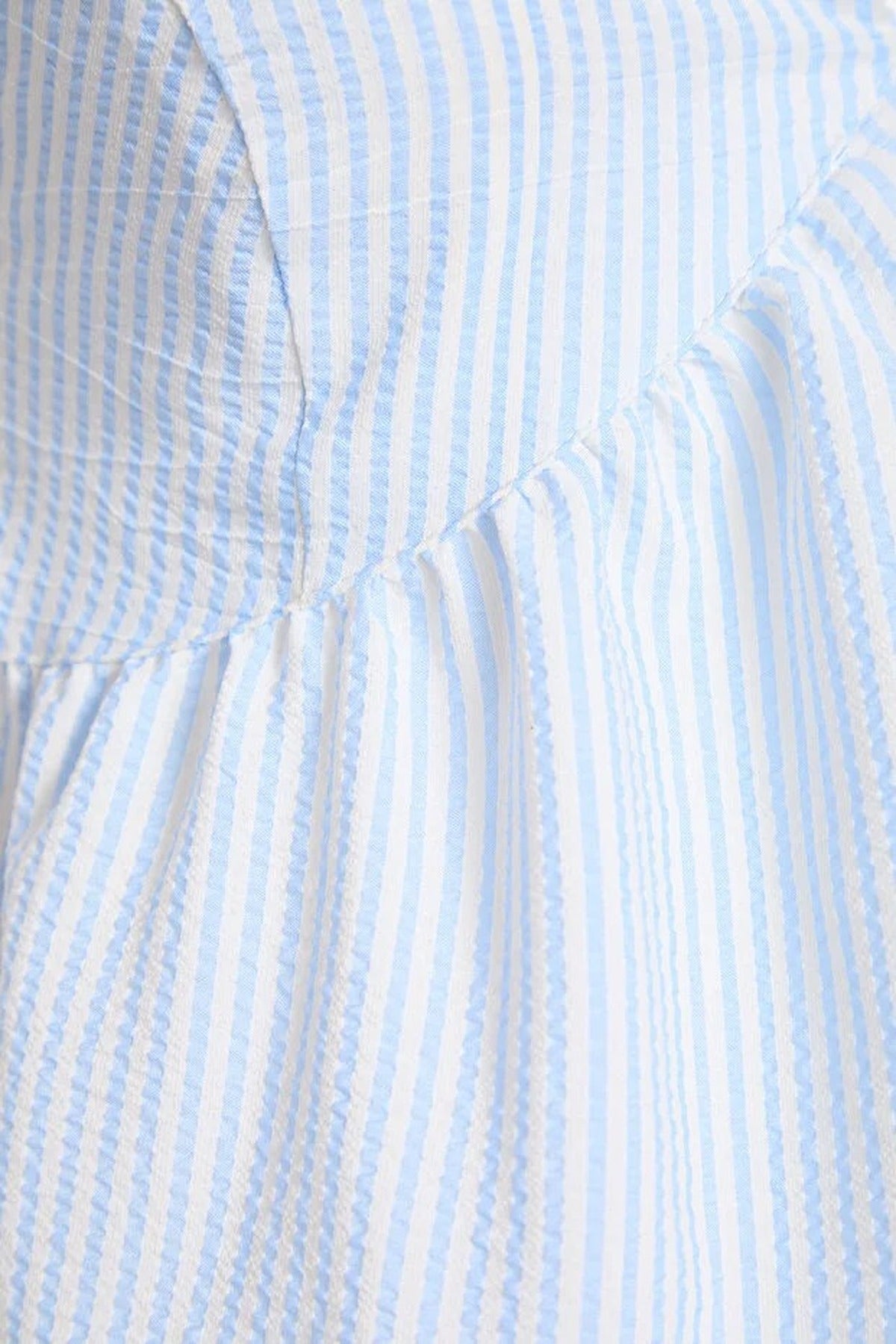 Striped Strappy Woven Blouse