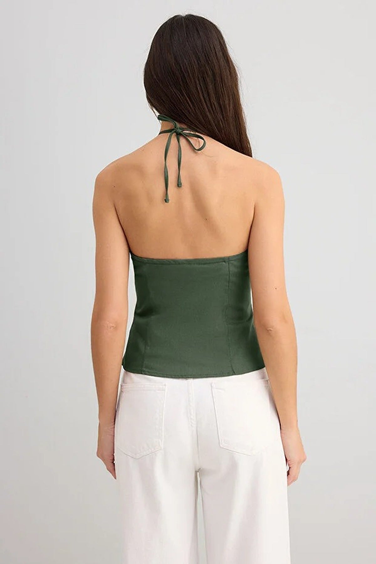 Thin-strapped Woven Blouse