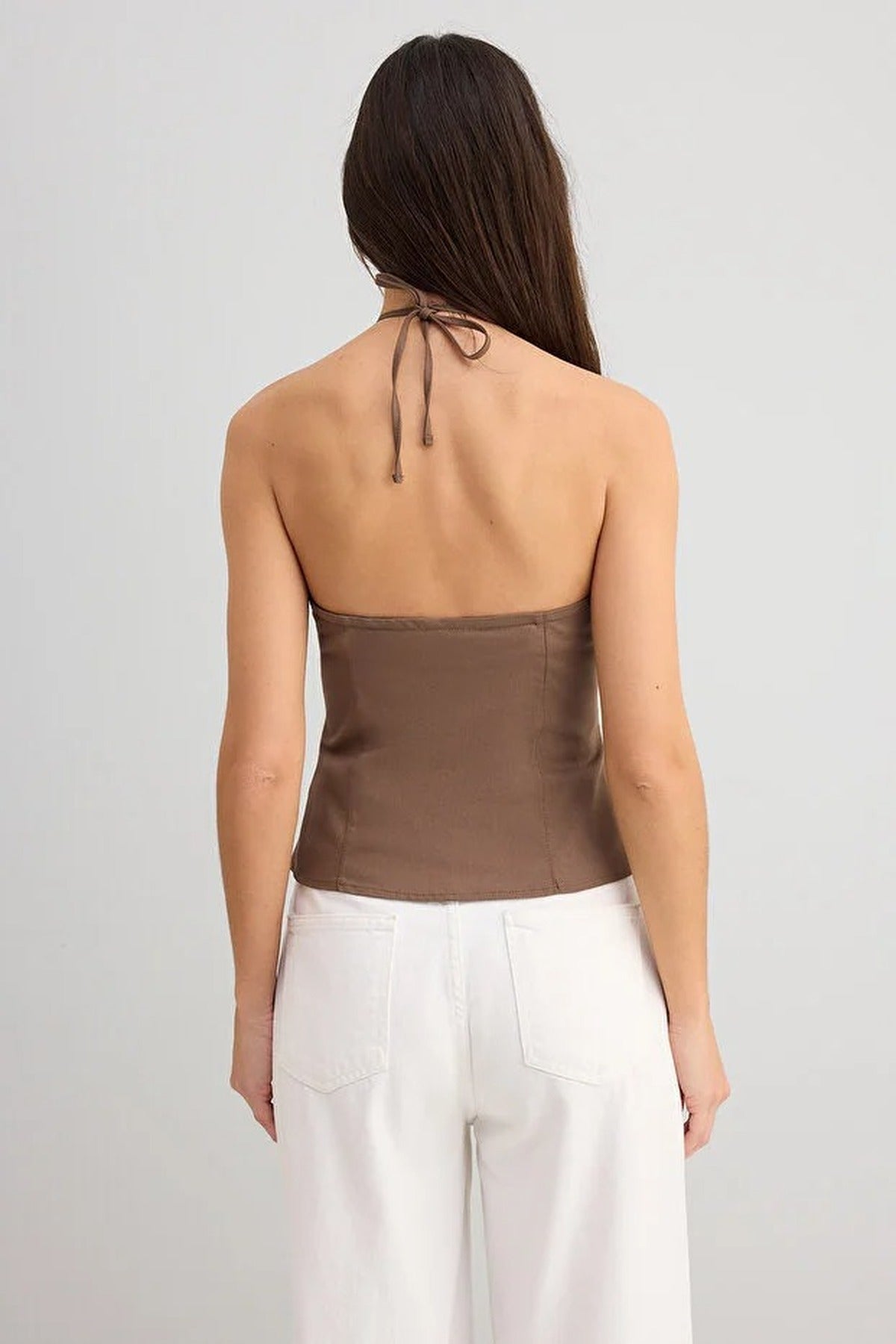 Thin-strapped Woven Blouse