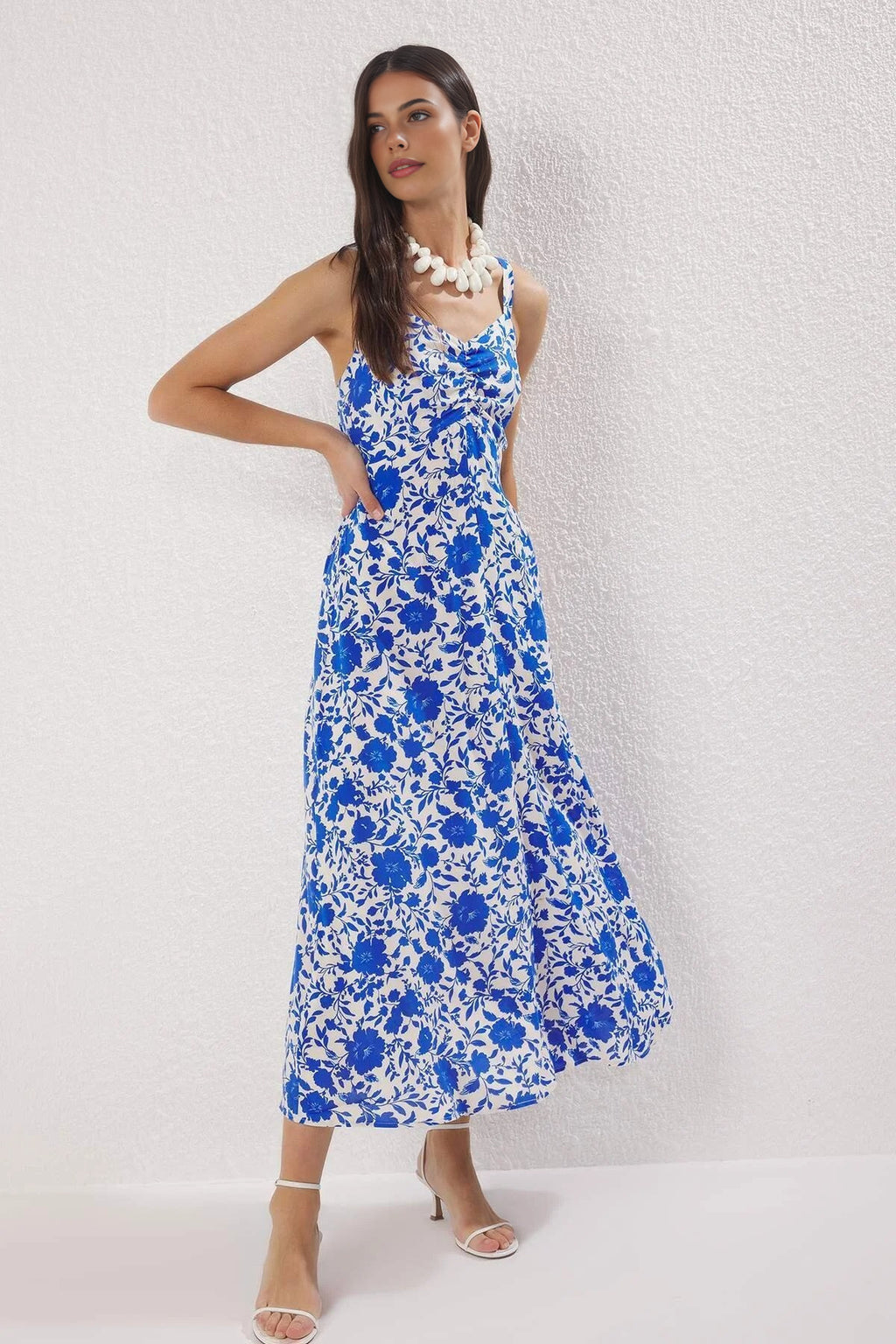 Floral Midi Woven Dress
