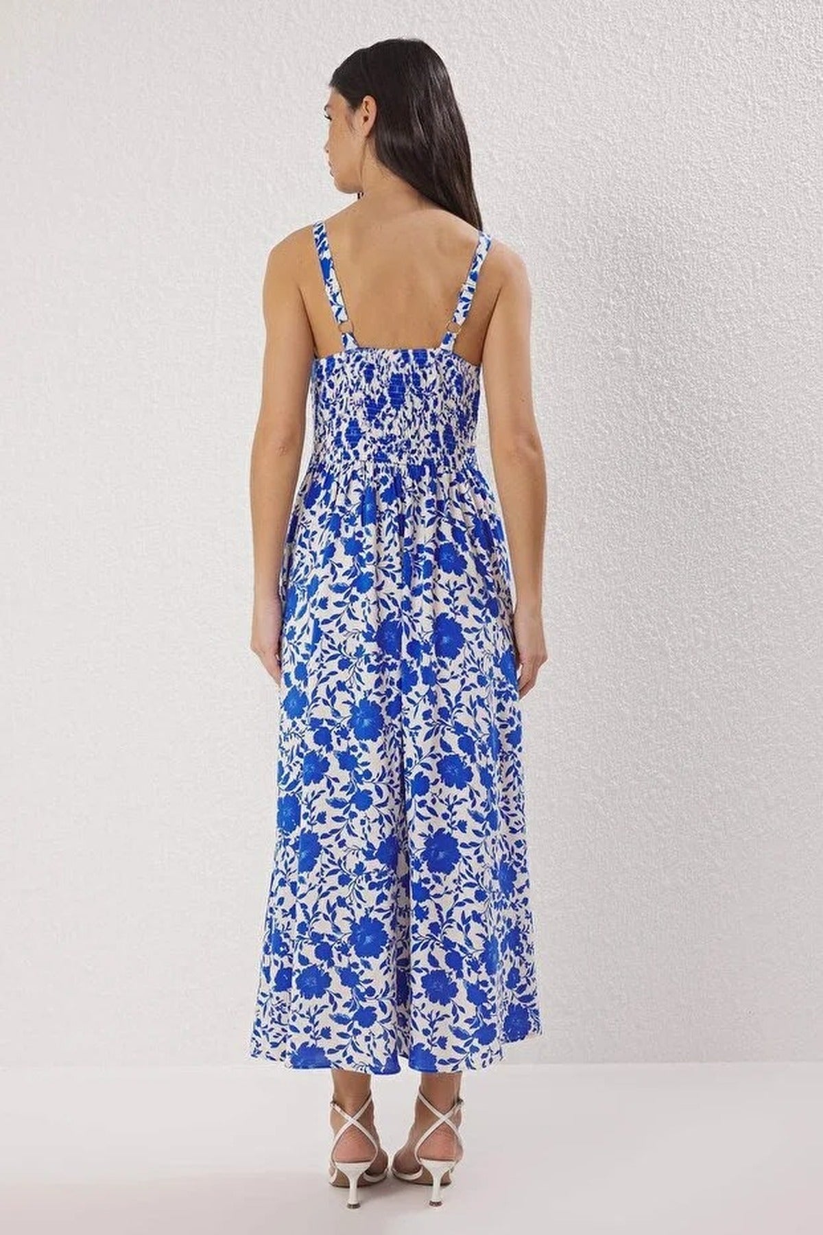 Floral Midi Woven Dress