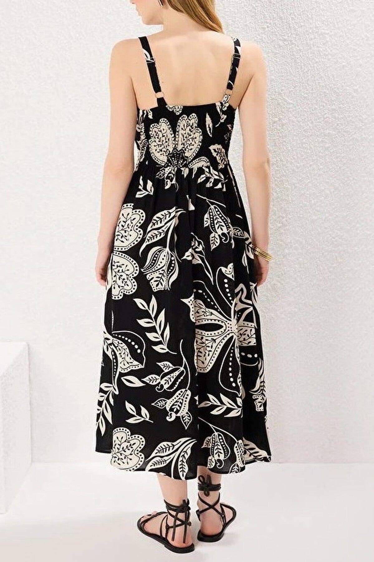 Floral Midi Woven Dress