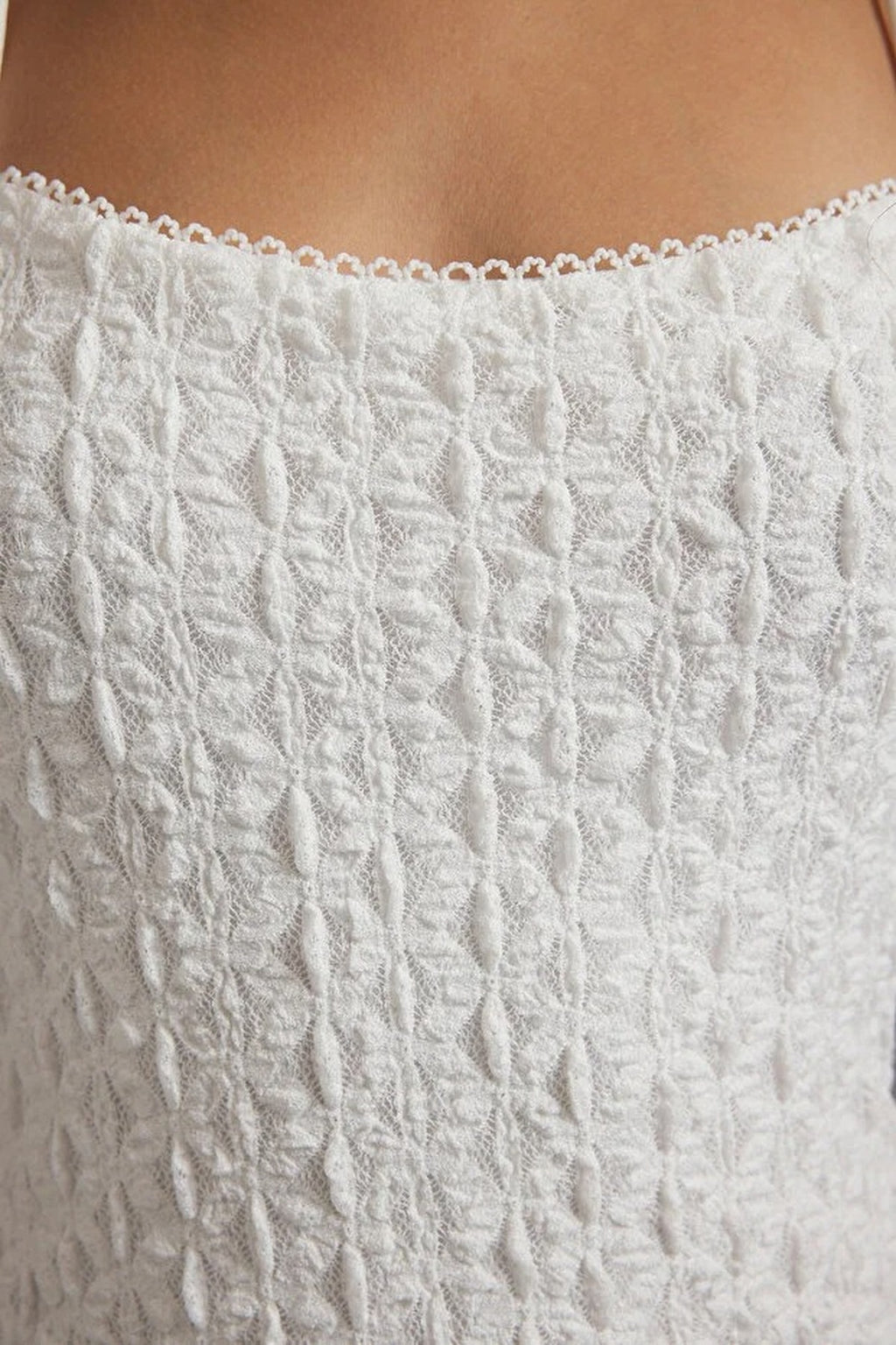 Lace Bodycon Strappy Midi Dress