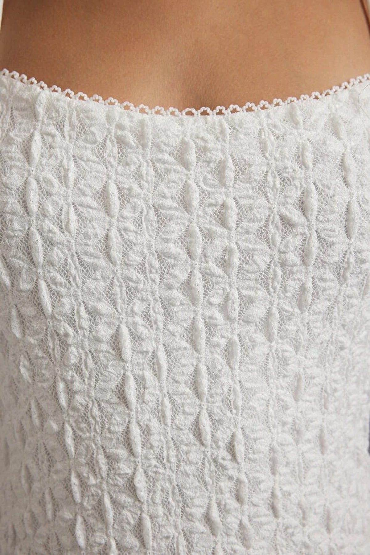 Lace Bodycon Strappy Midi Dress