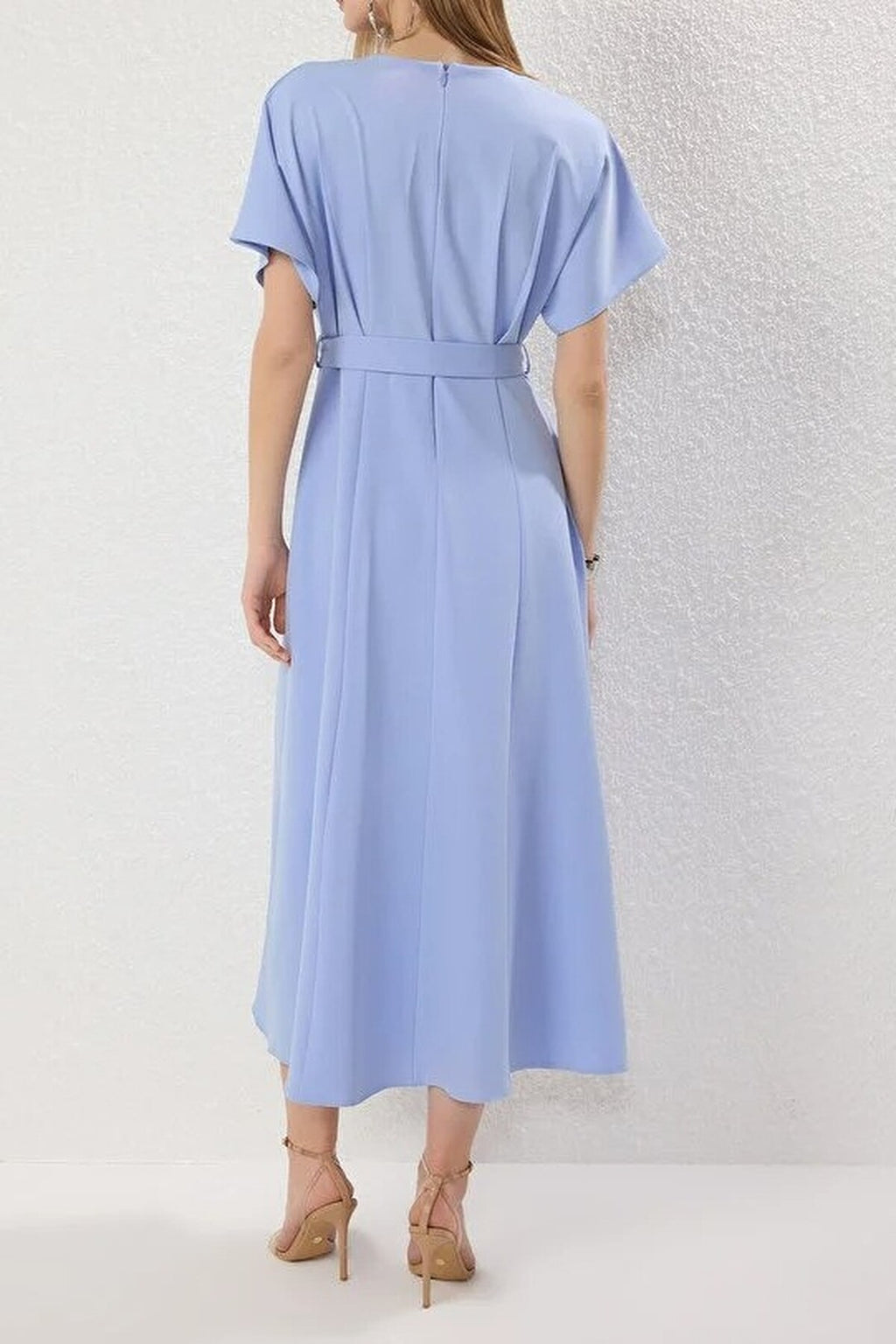 A-Line Dress with Belt Detail