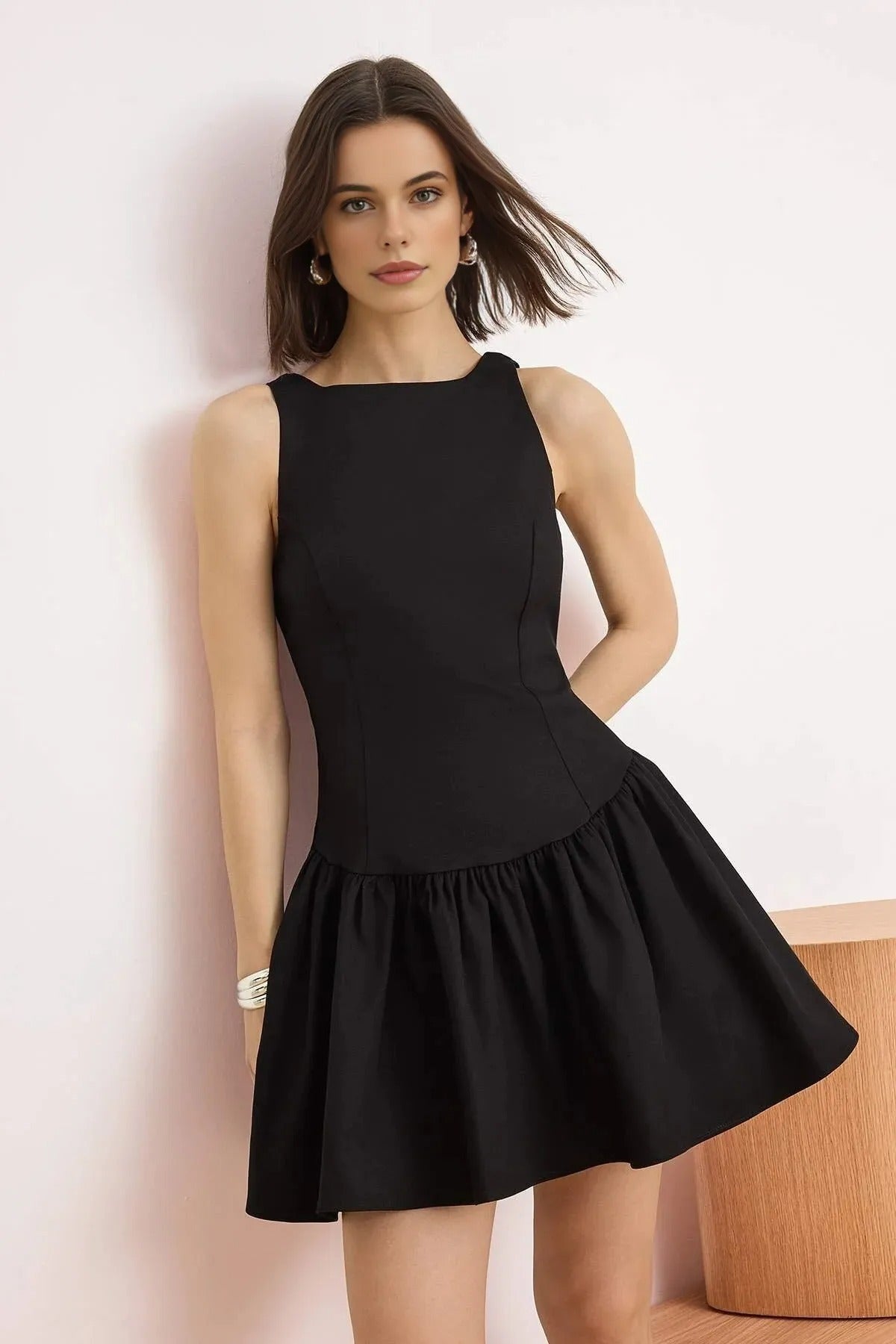 Sleeveless Fitted Mini Dress