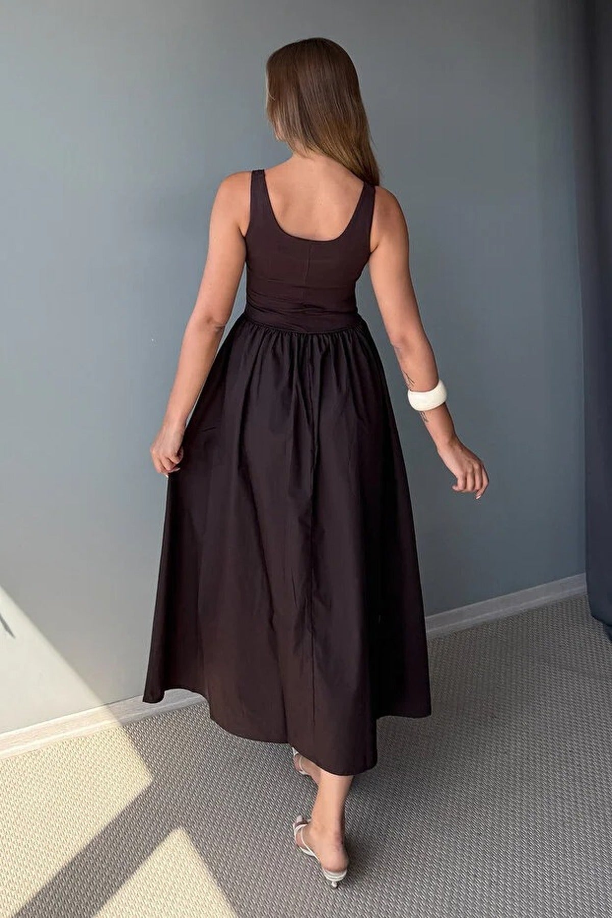 Woven Skater Maxi Dress