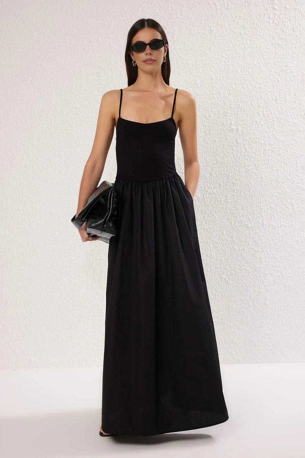 Plain Maxi Woven Dress