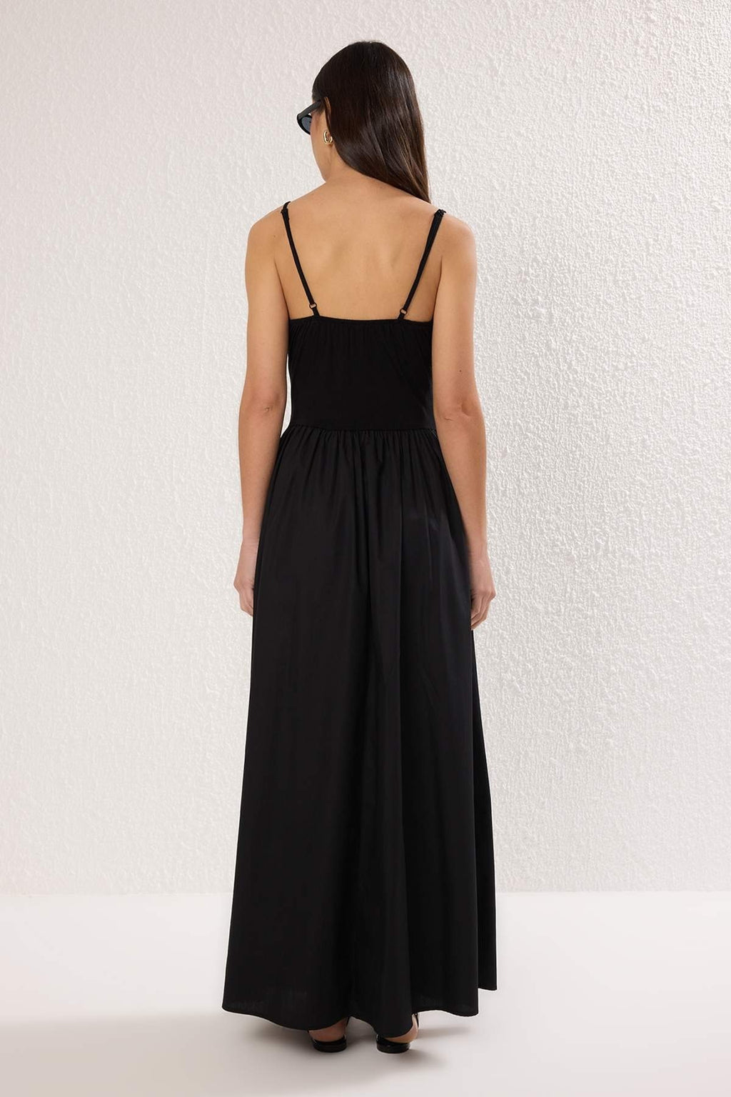 Plain Maxi Woven Dress