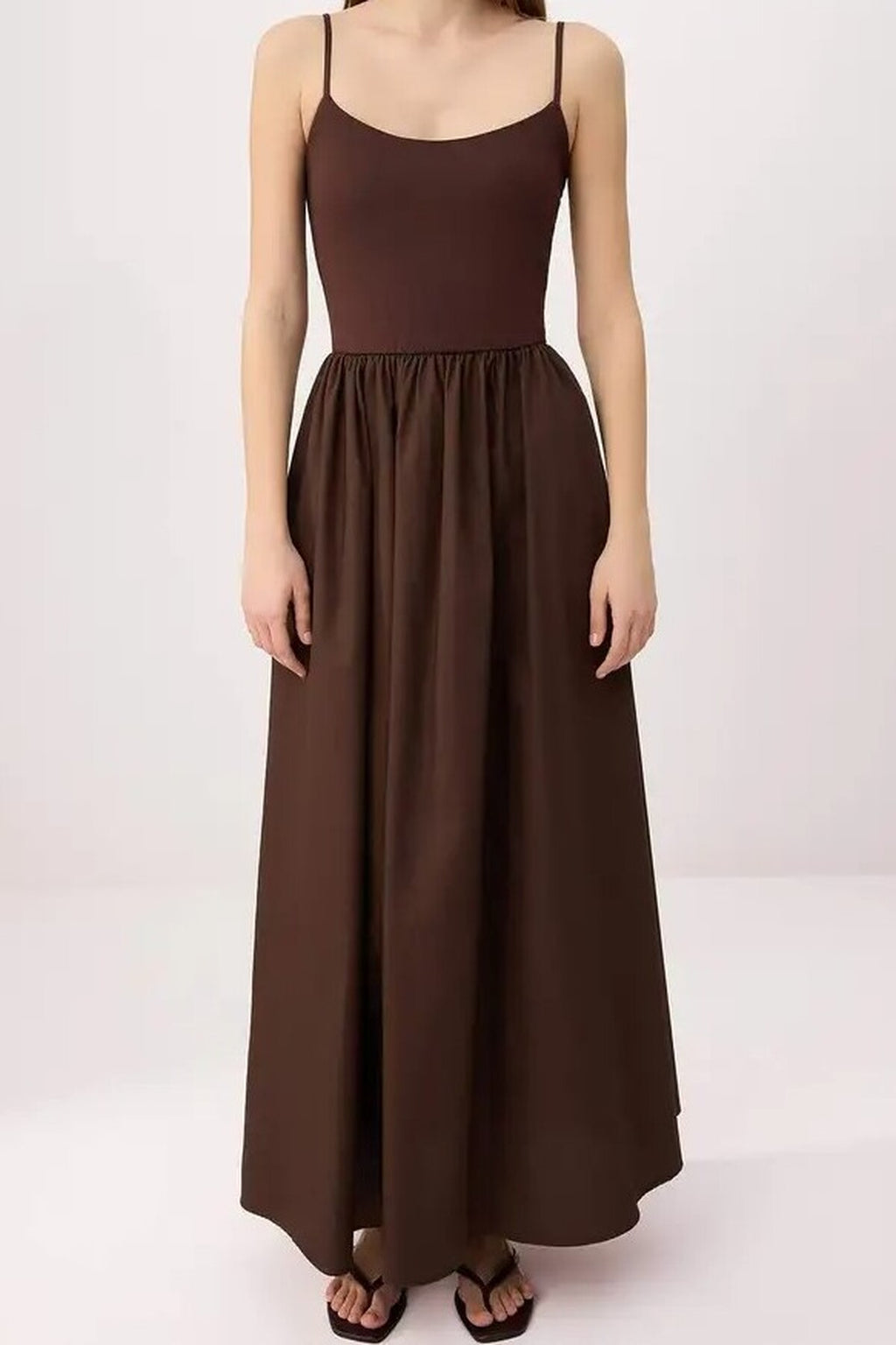 Plain Maxi Woven Dress