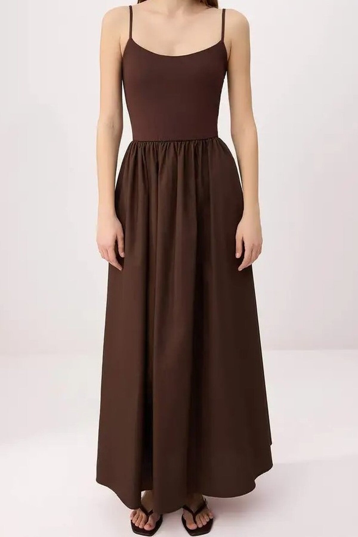 Plain Maxi Woven Dress