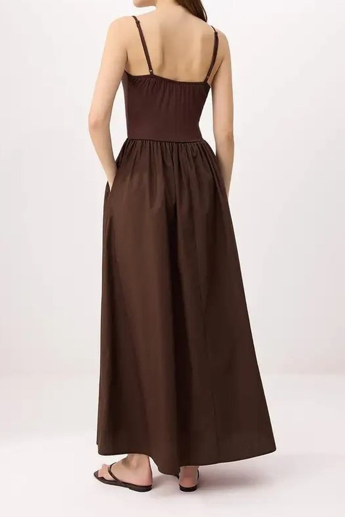 Plain Maxi Woven Dress