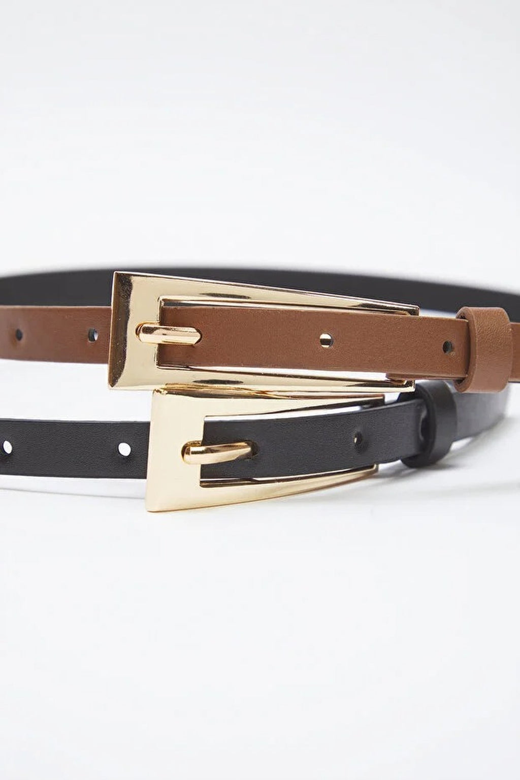 Double Pack Slim Women's Belt