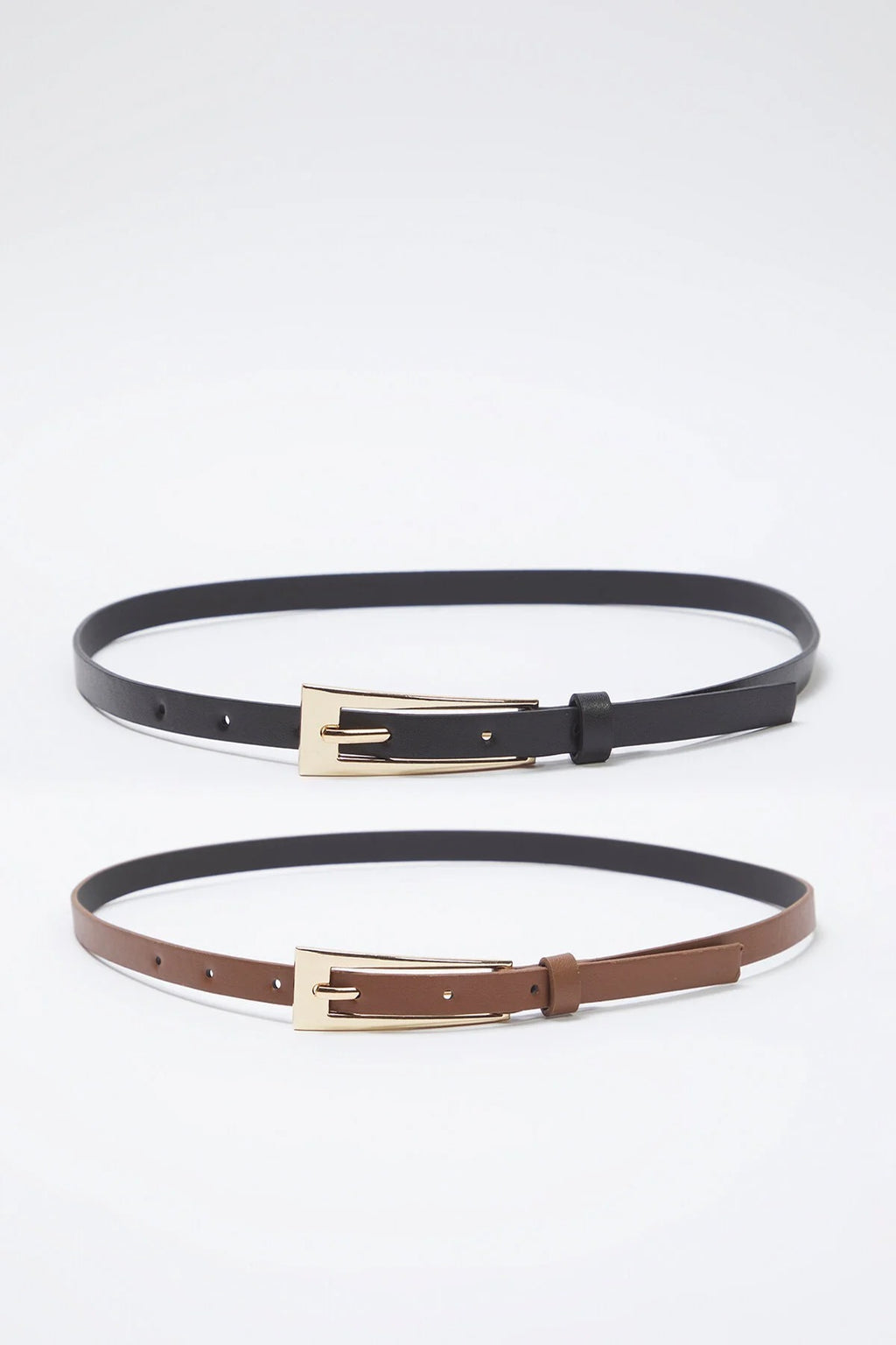 Double Pack Slim Women's Belt