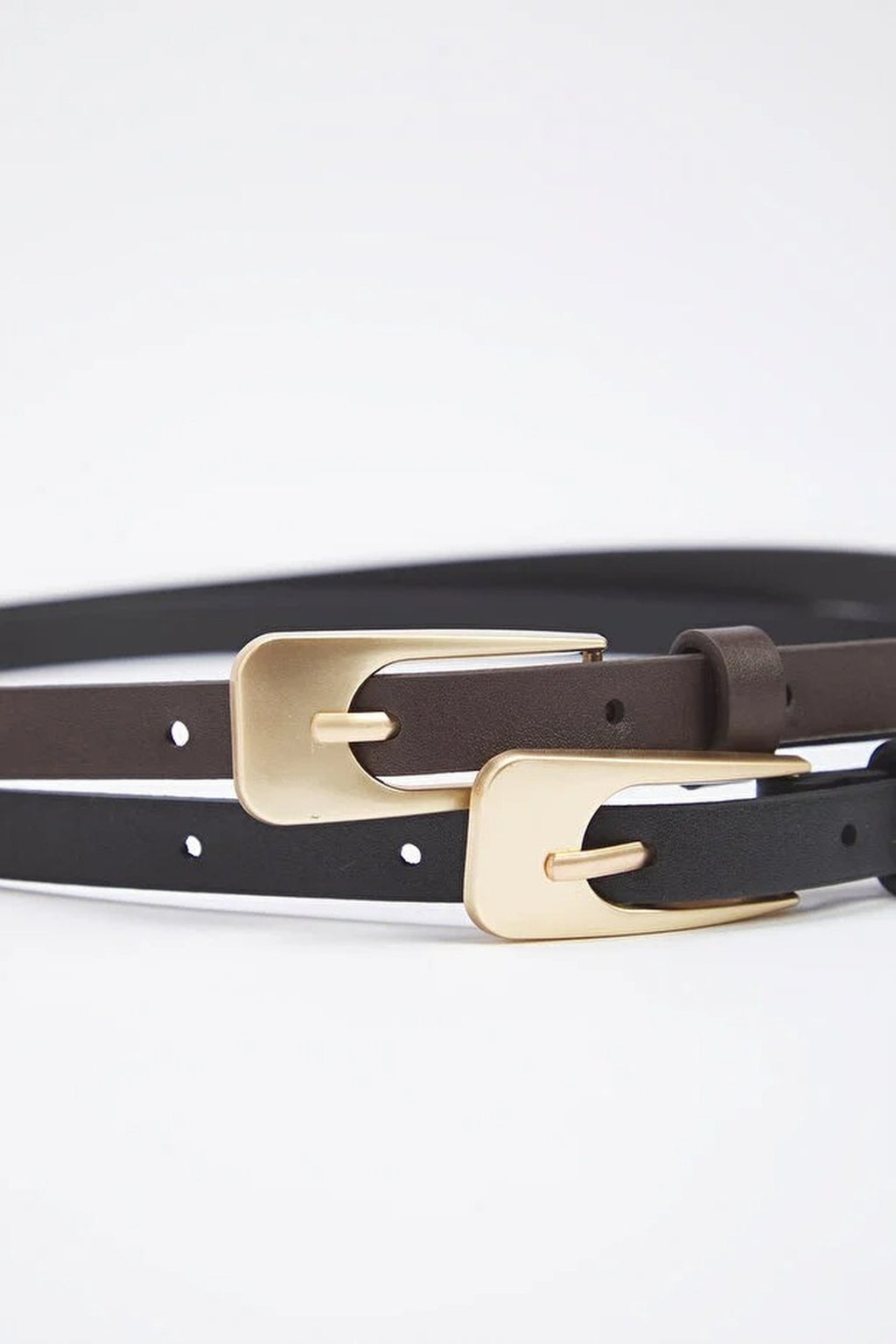 Double Pack Slim Women's Belt
