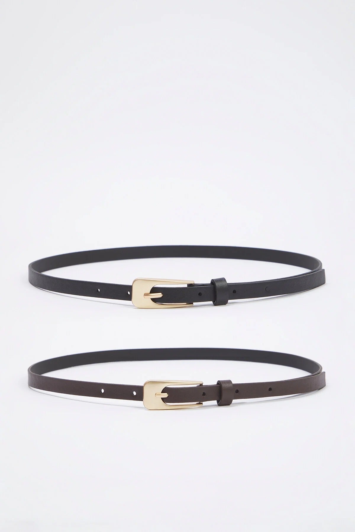 Double Pack Slim Women's Belt