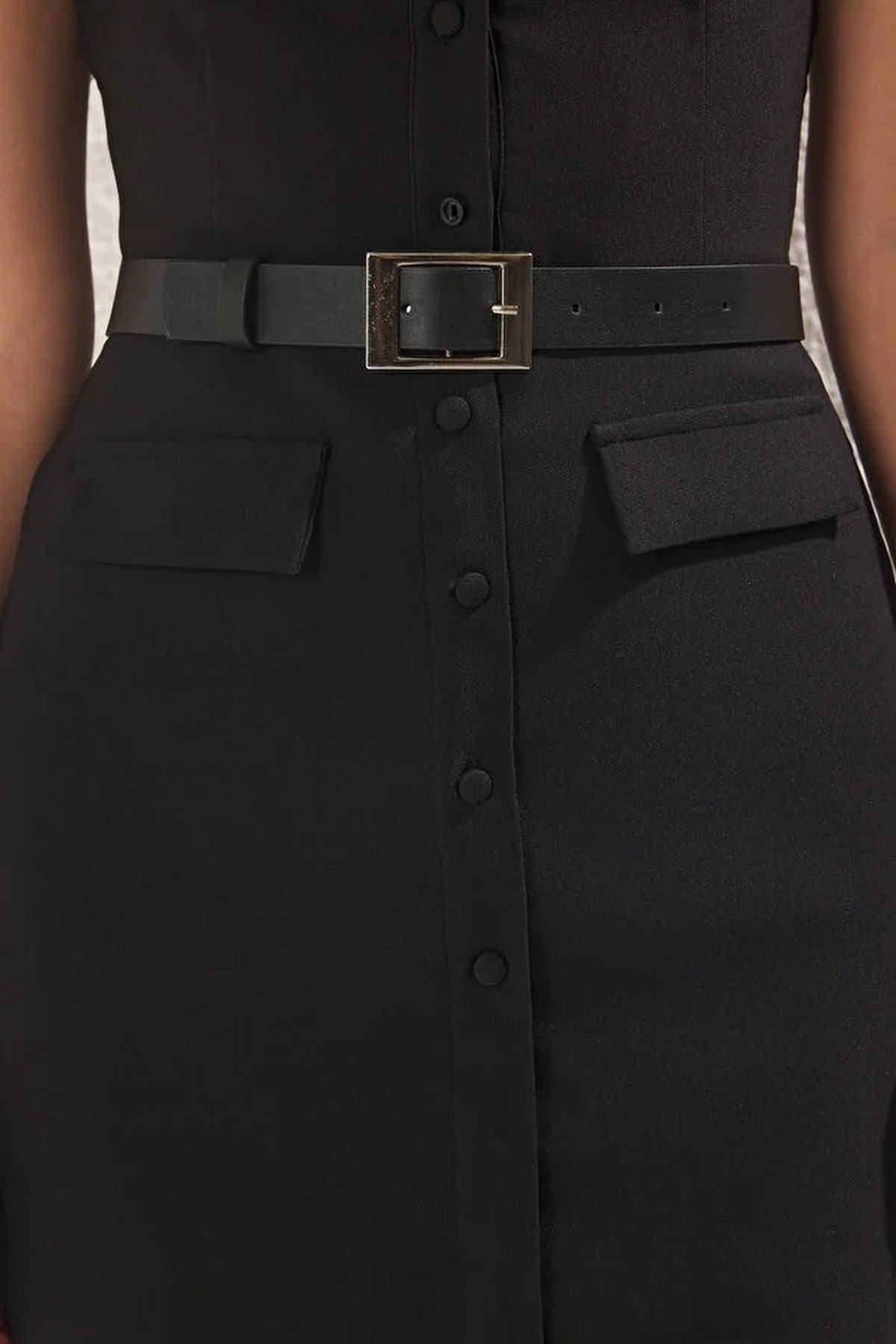 Belted Short Skirt Wide Leg Playsuit