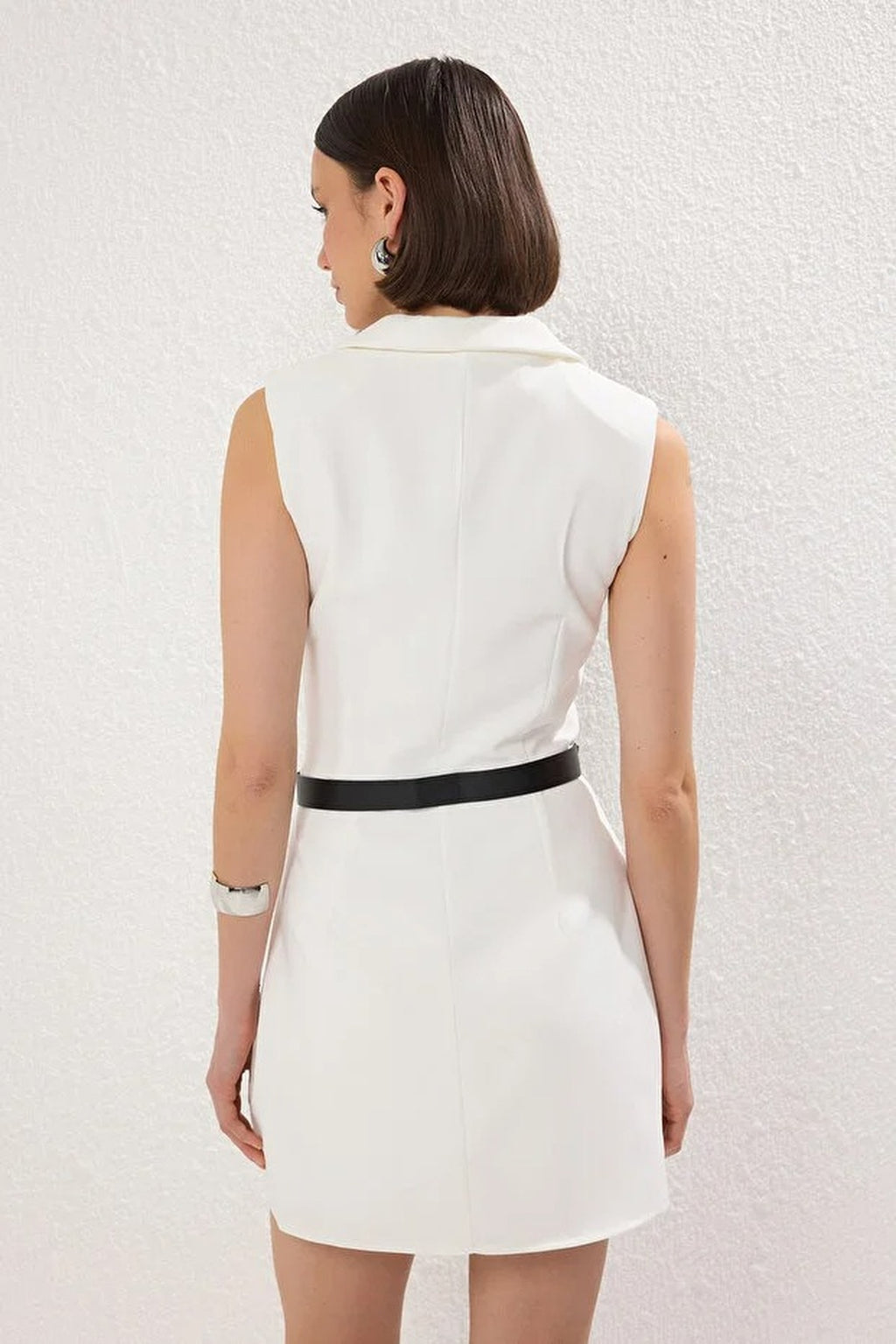 Belted Short Skirt Wide Leg Playsuit