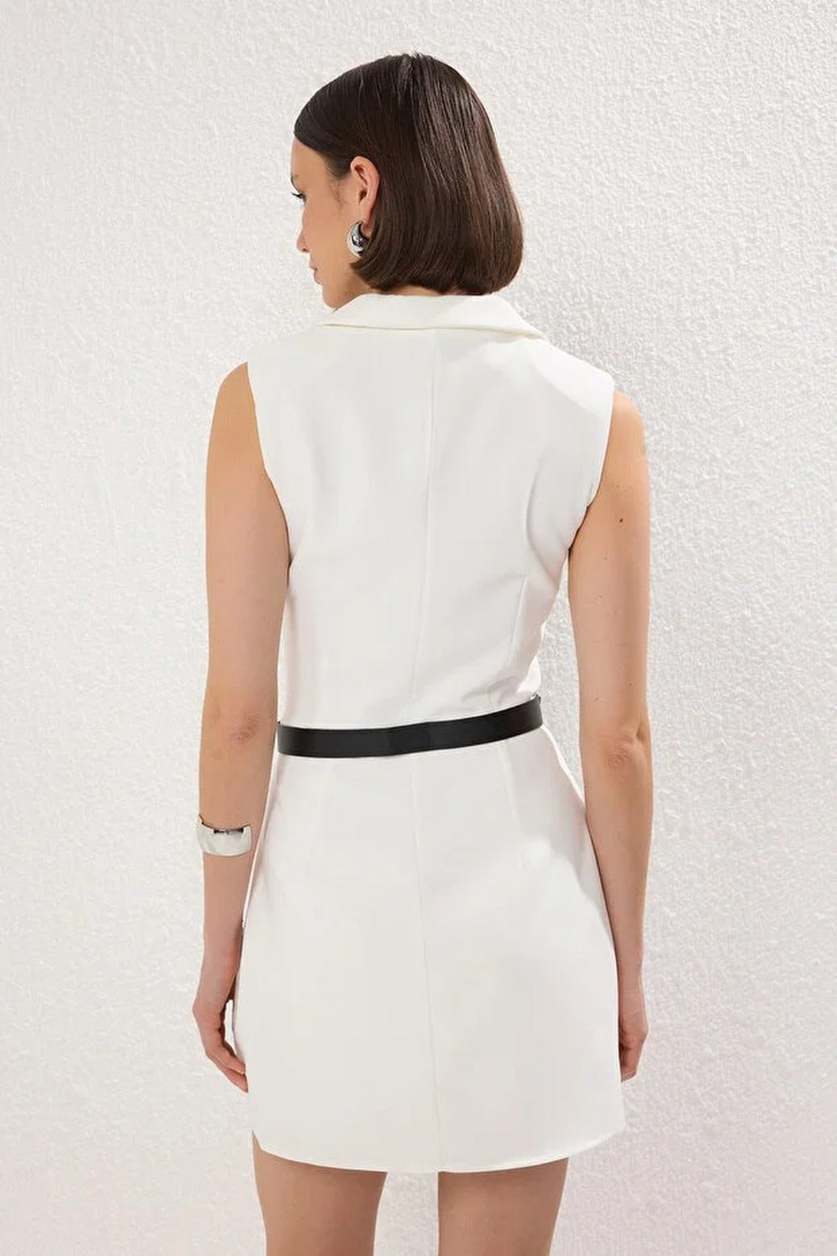 Belted Short Skirt Wide Leg Playsuit
