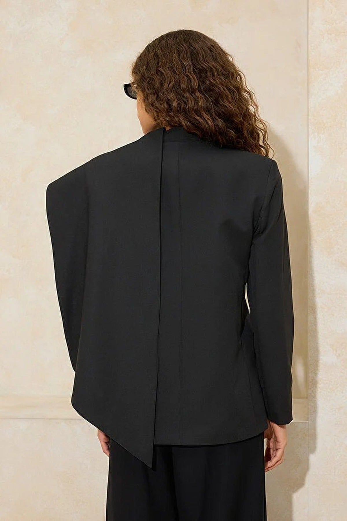 Shawl Collar Regular Fit Woven Lined Padded Blazer Jacket